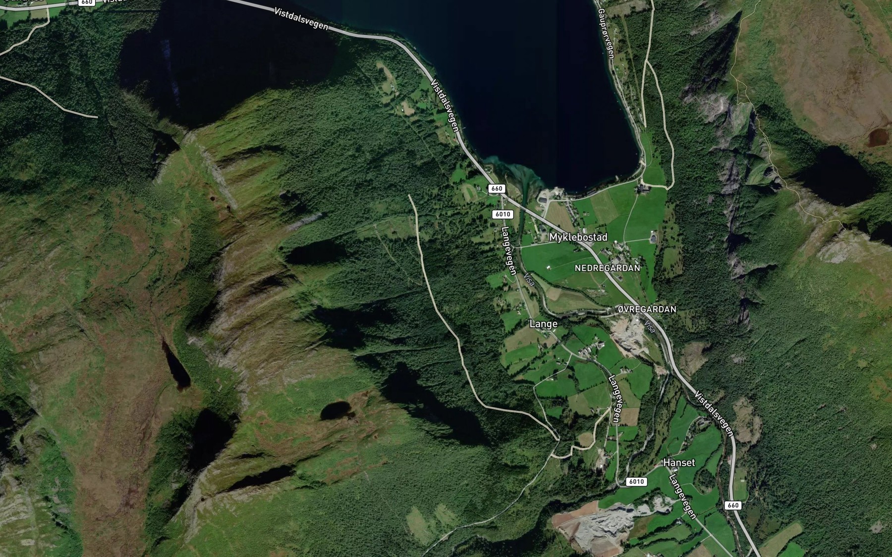 Satellite map of the Vedafonnbekken