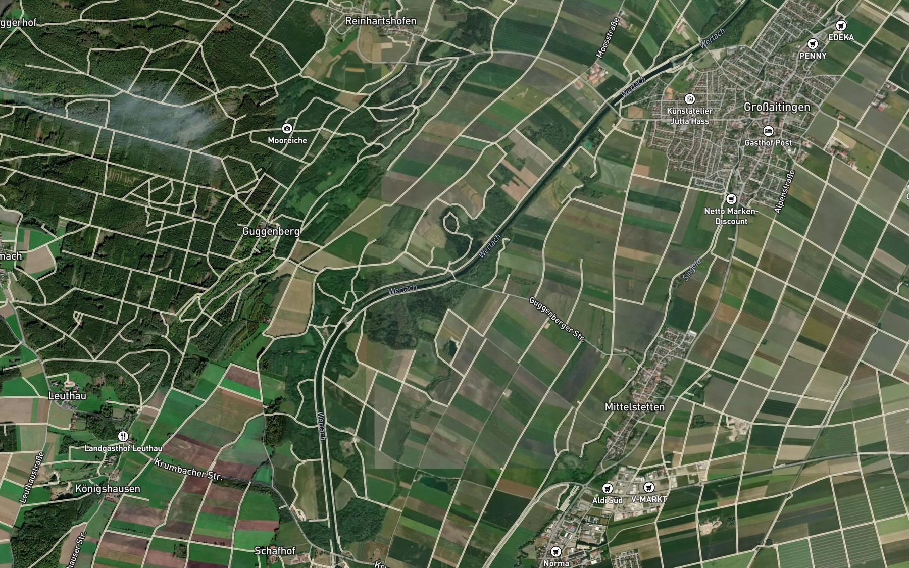 Satellite map of the Brunnengraben