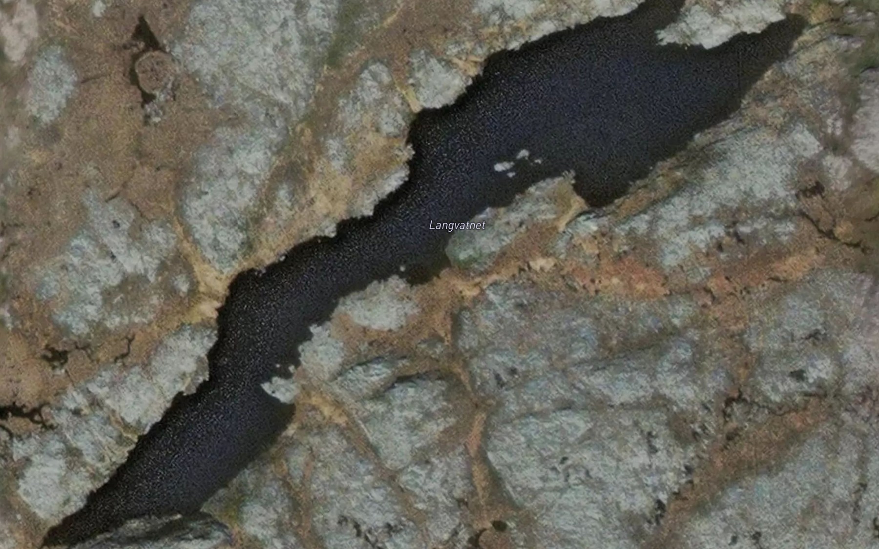 Satellite map of the Langvatnet