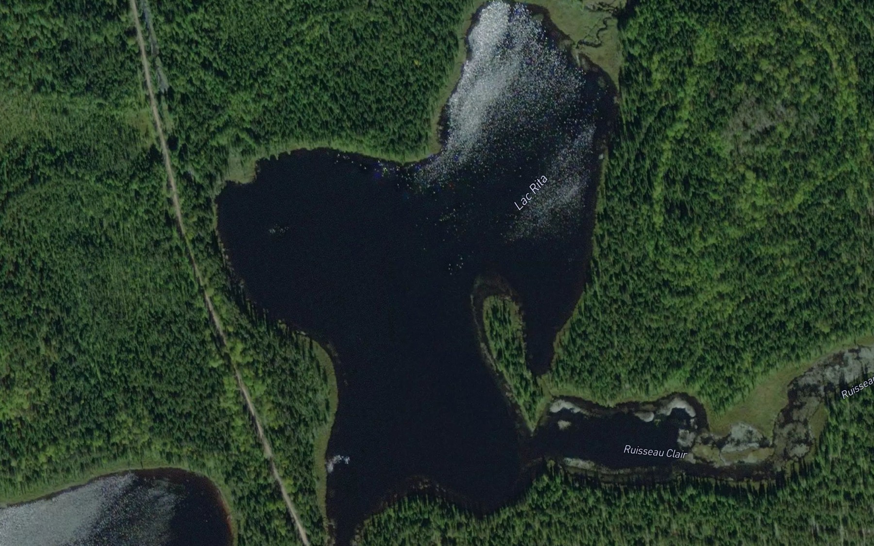 Satellite map of the Lac Rita