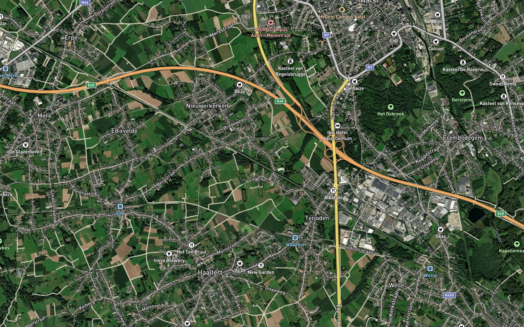 Satellite map of the Klokputbeek