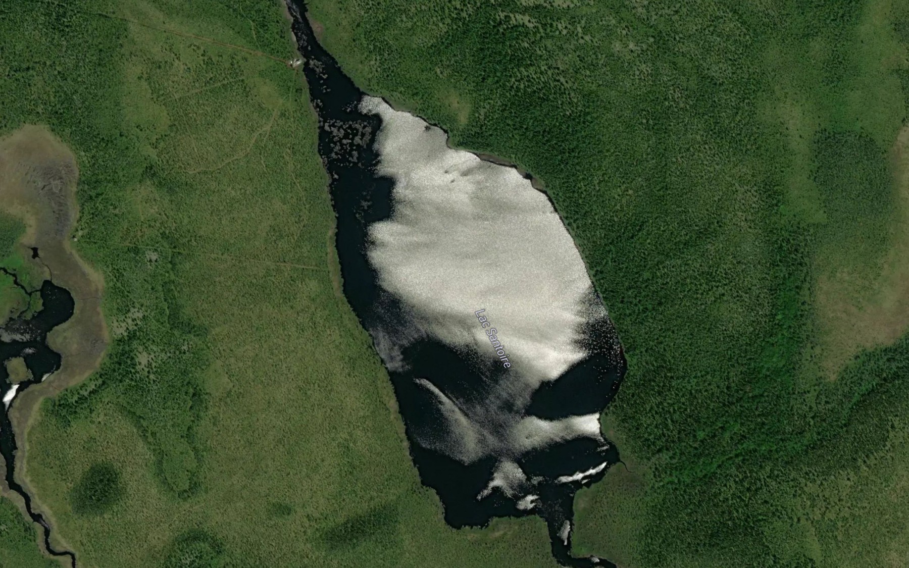 Satellite map of the Lac Santoire