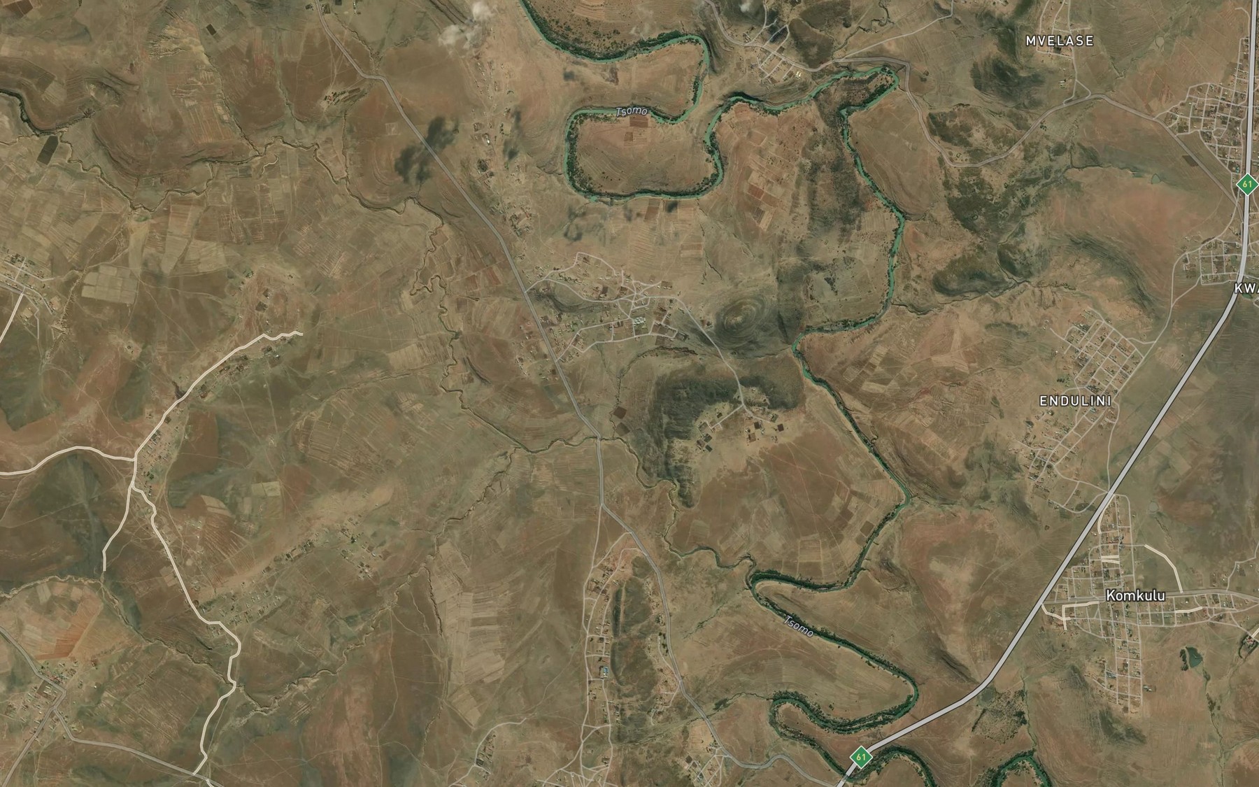 Satellite map of the Mgxobozweni