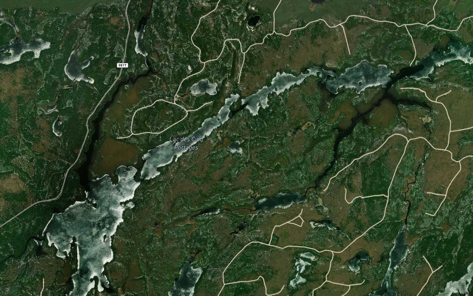Satellite map of the Lac Ambrus
