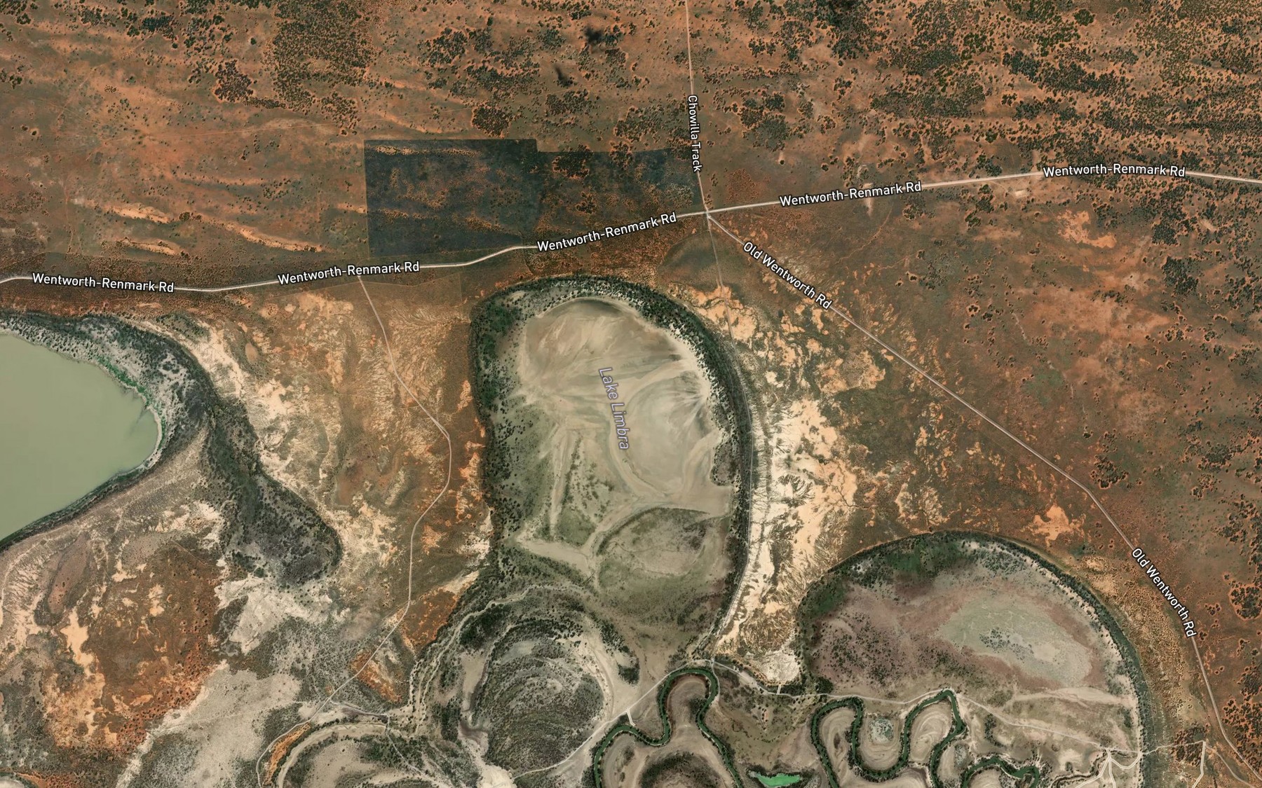 Satellite map of the Lake Limbury