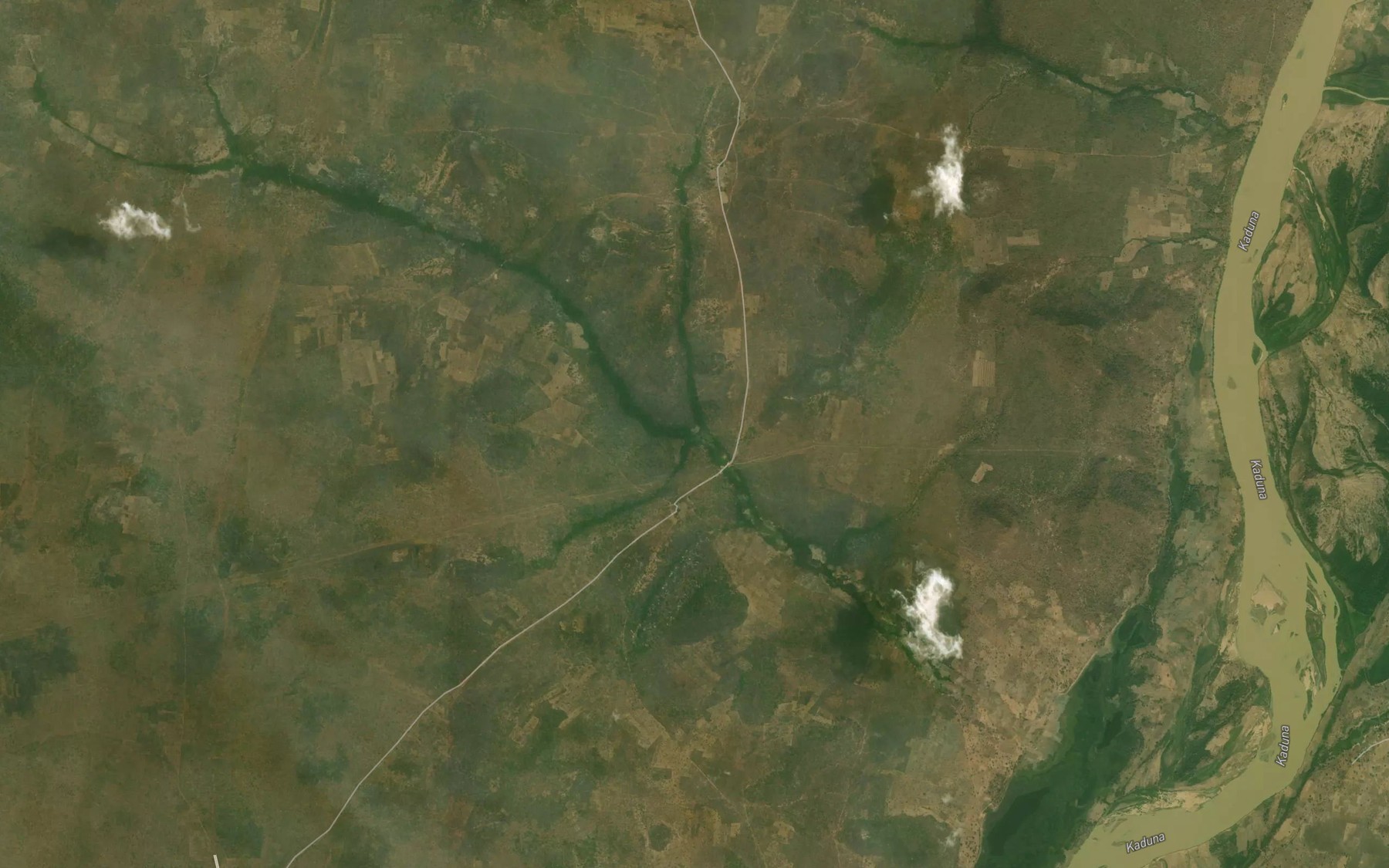 Satellite map of the River Chedu