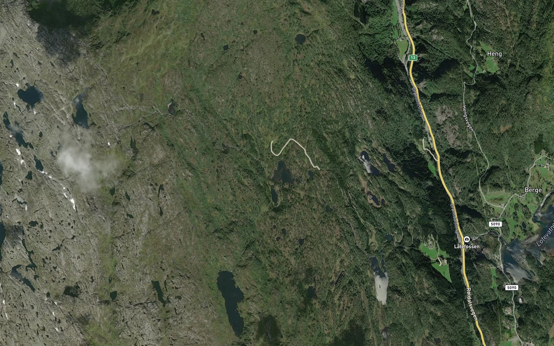 Satellite map of the Stolsvatnet