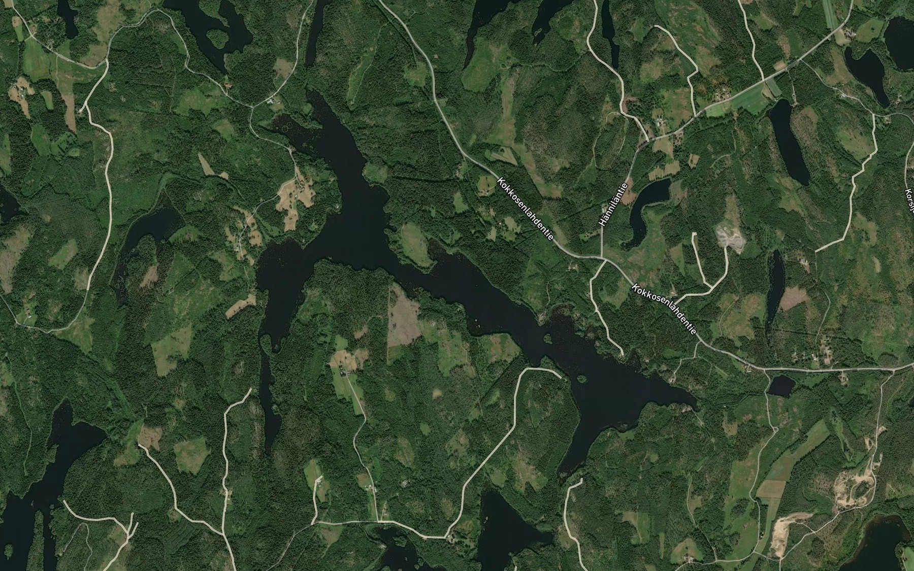 Satellite map of the Keihasjarvi