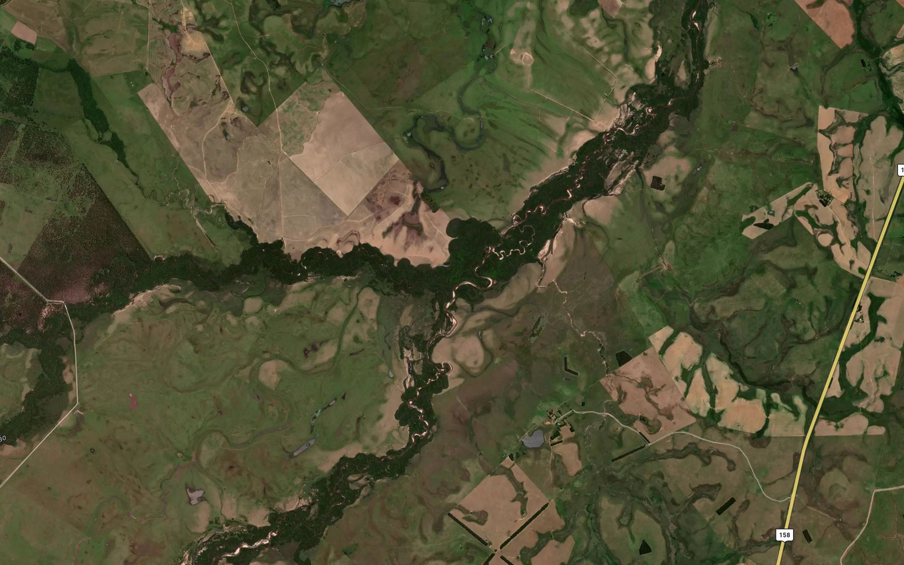 Satellite map of the Arroio da Cruz