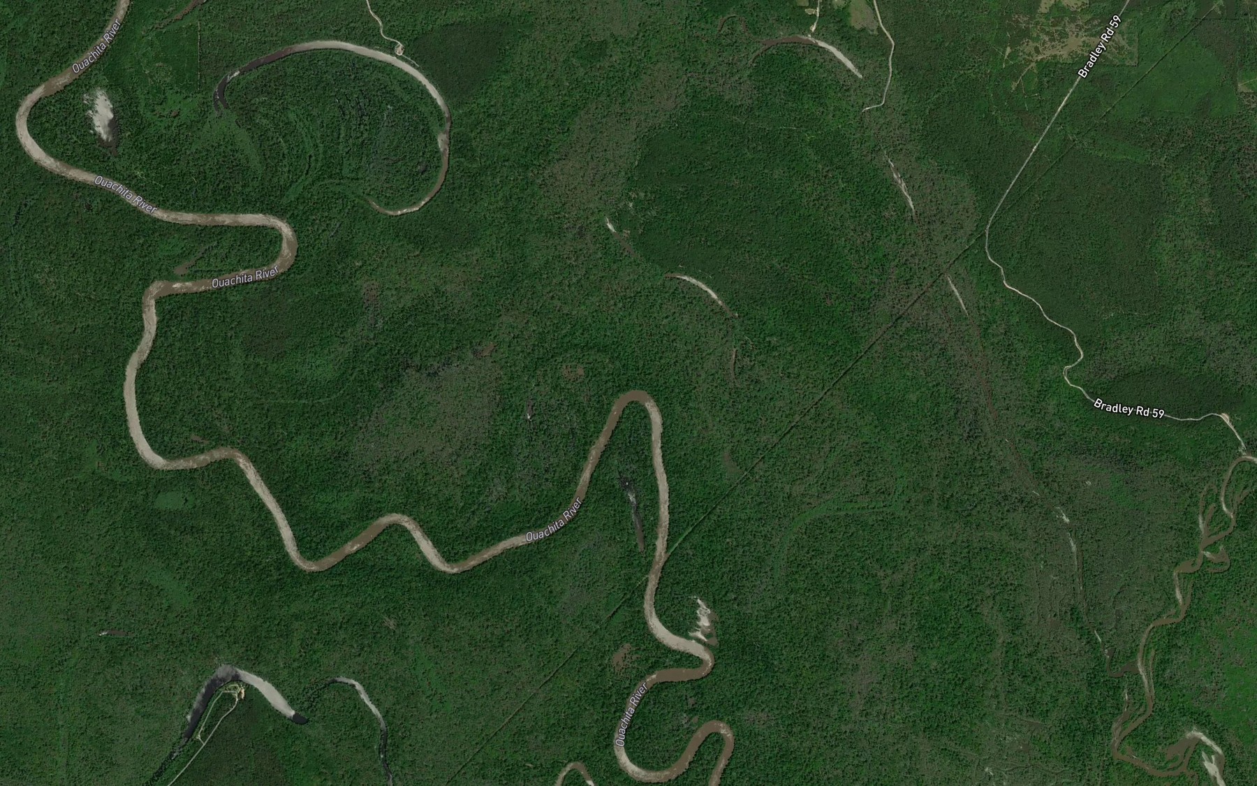 Satellite map of the Caney Marais Bend