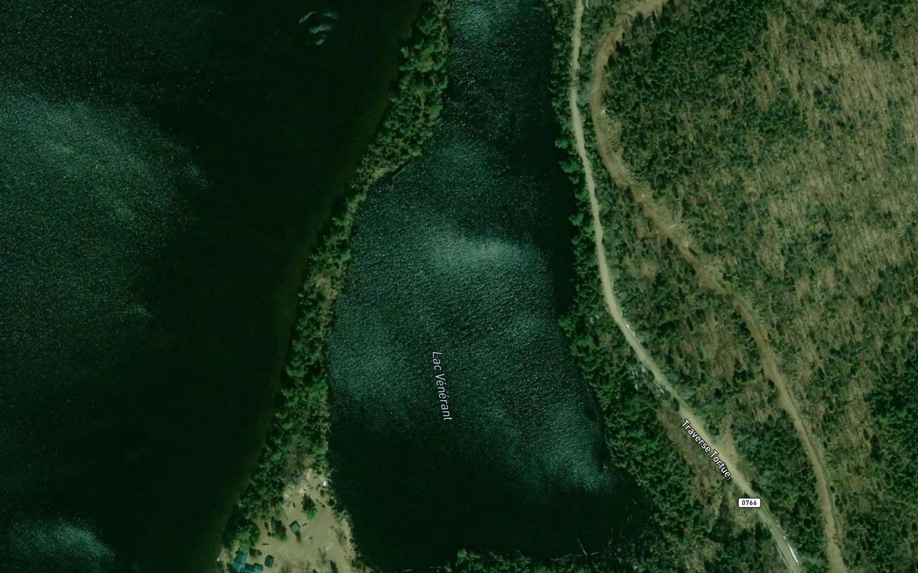 Satellite map of the Lac Venerant