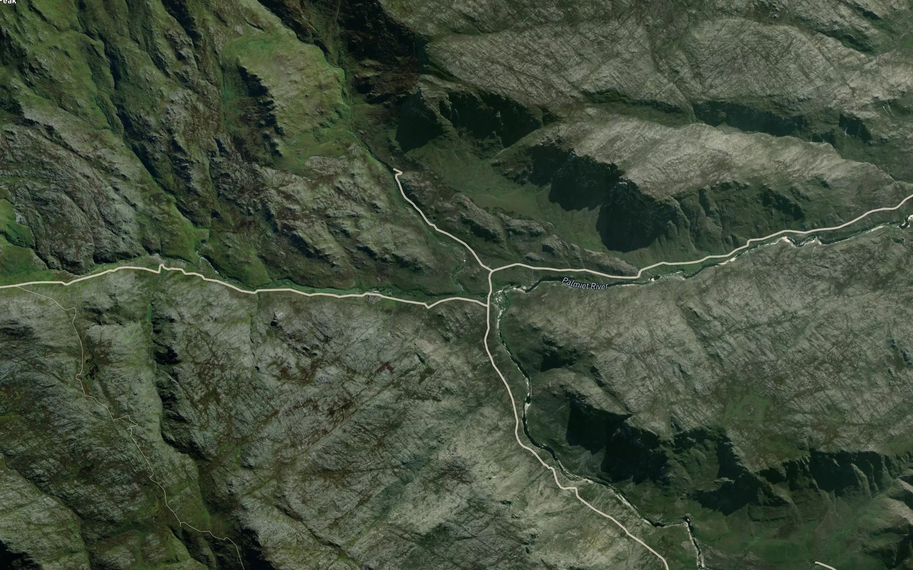 Satellite map of the Dwarsrivier