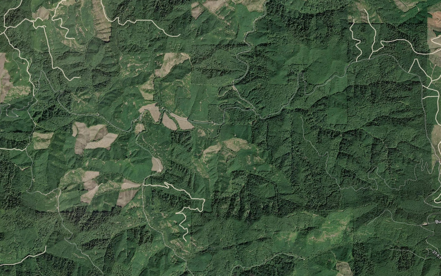 Satellite map of the Buck Creek