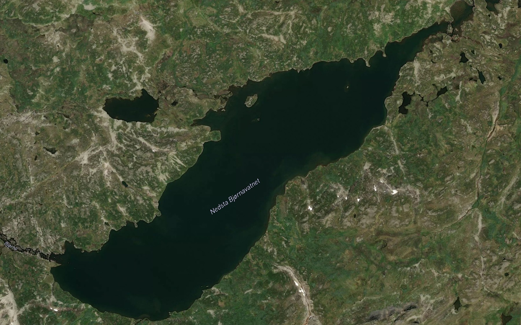 Satellite map of the Nedsta Bjornavatnet