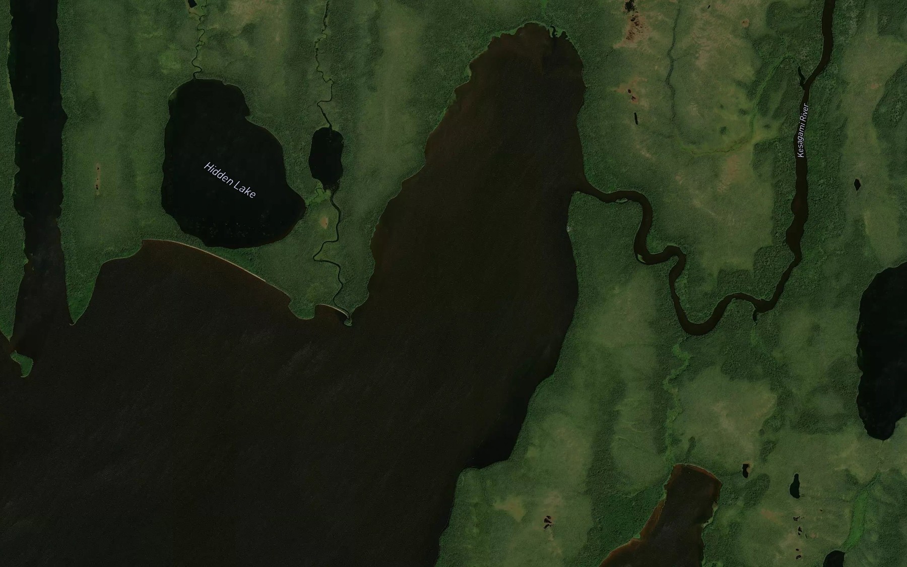 Satellite map of the Kochichi Bay