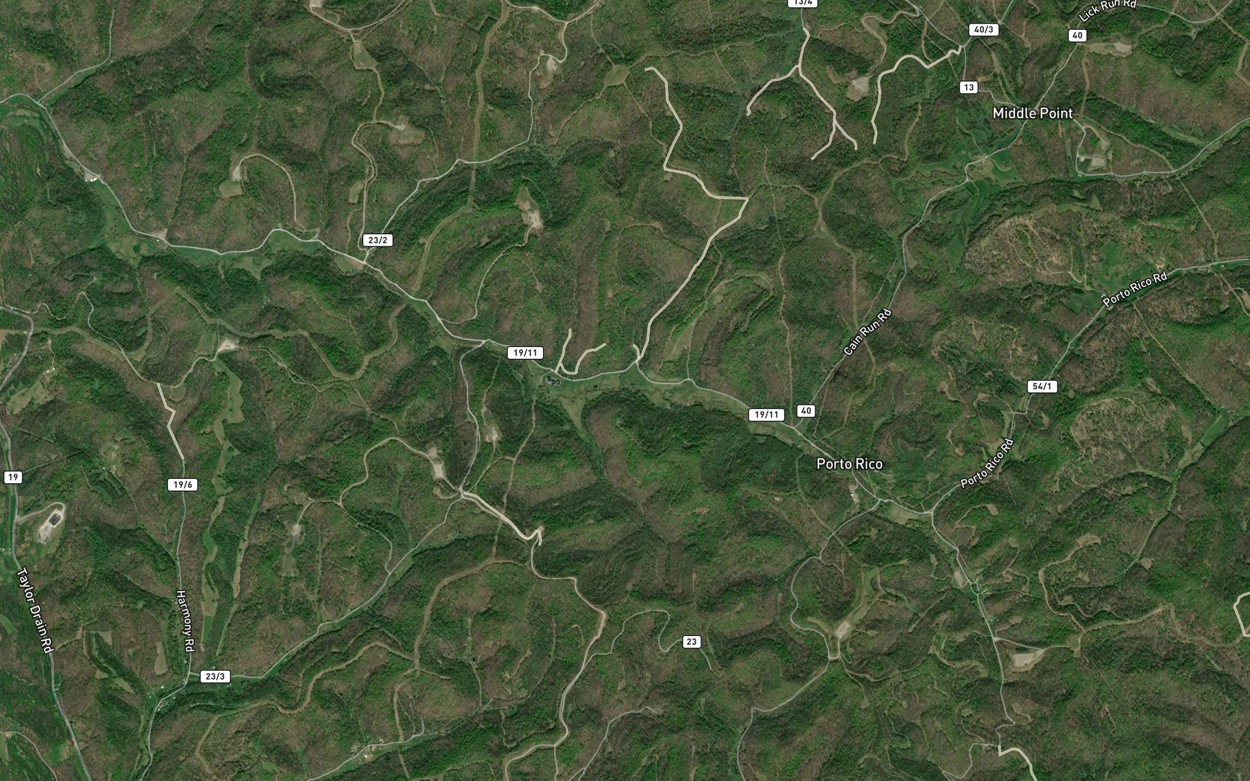 Satellite map of the Dry Run