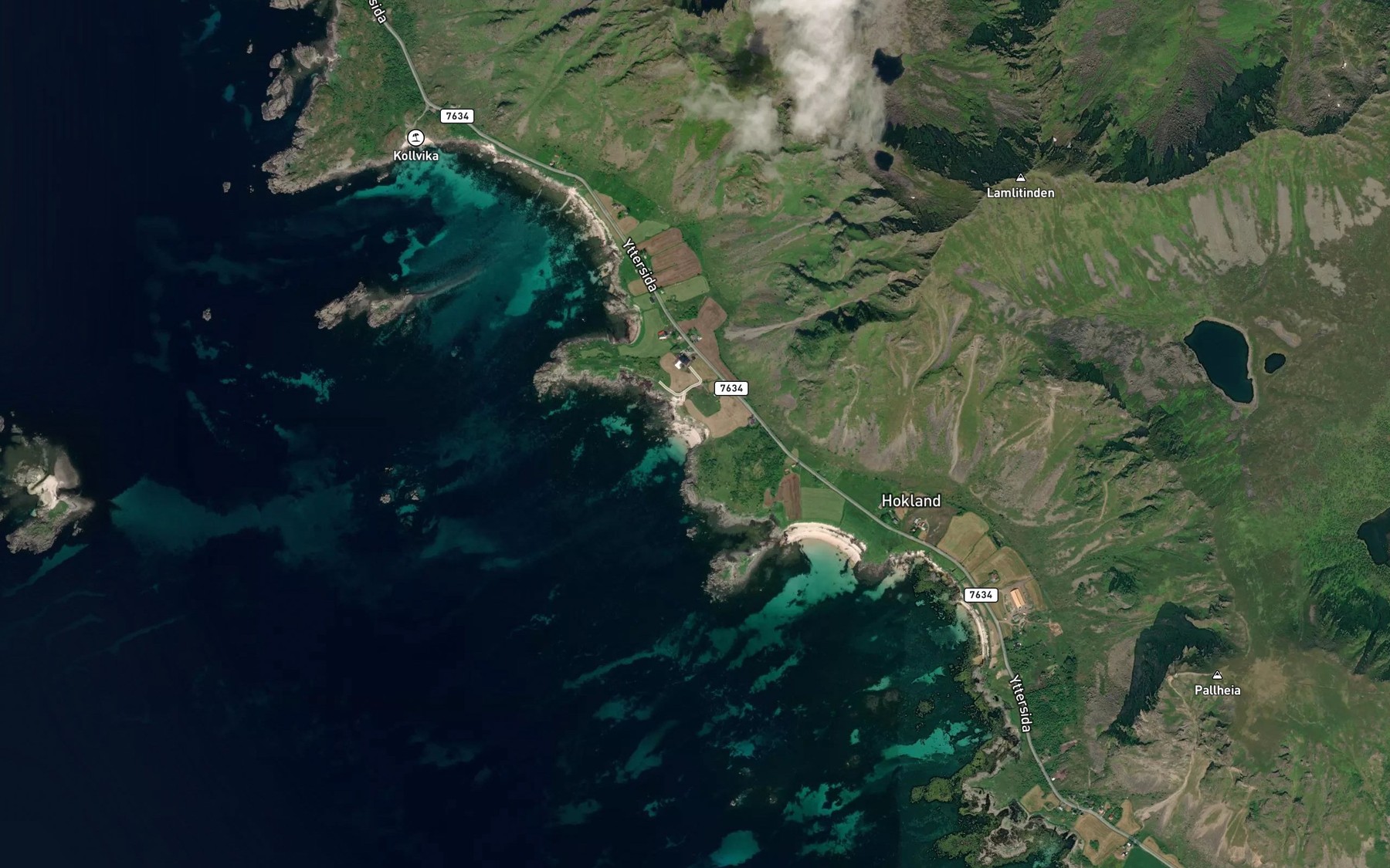 Satellite map of the Bogsanden