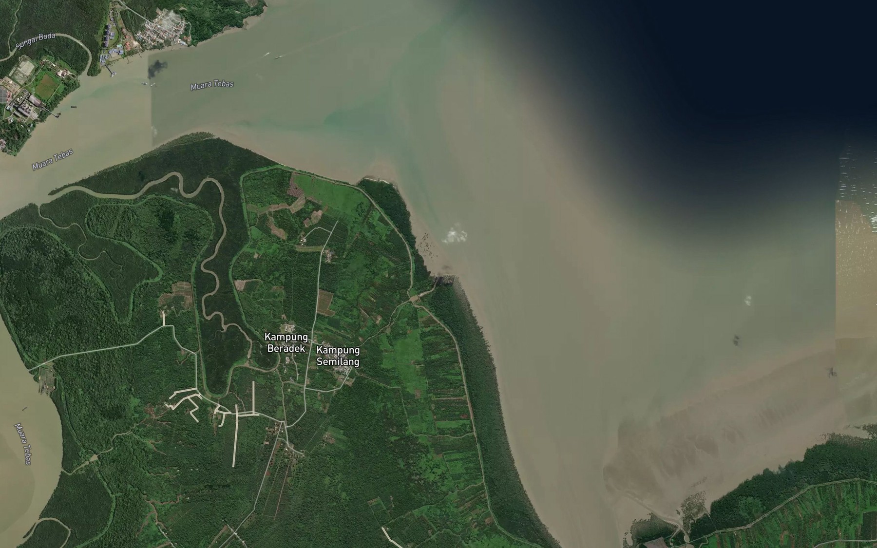 Satellite map of the Sungai Semilang