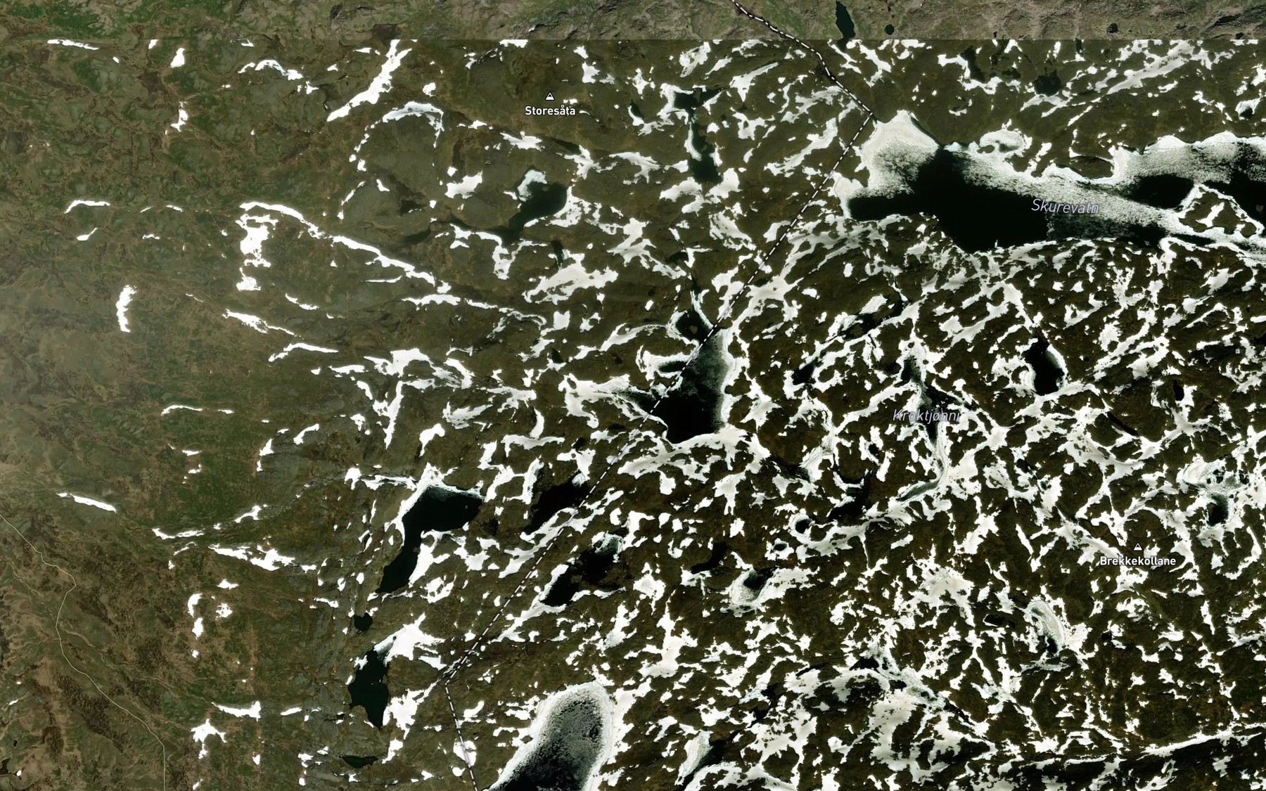 Satellite map of the Syndre Satetjonn