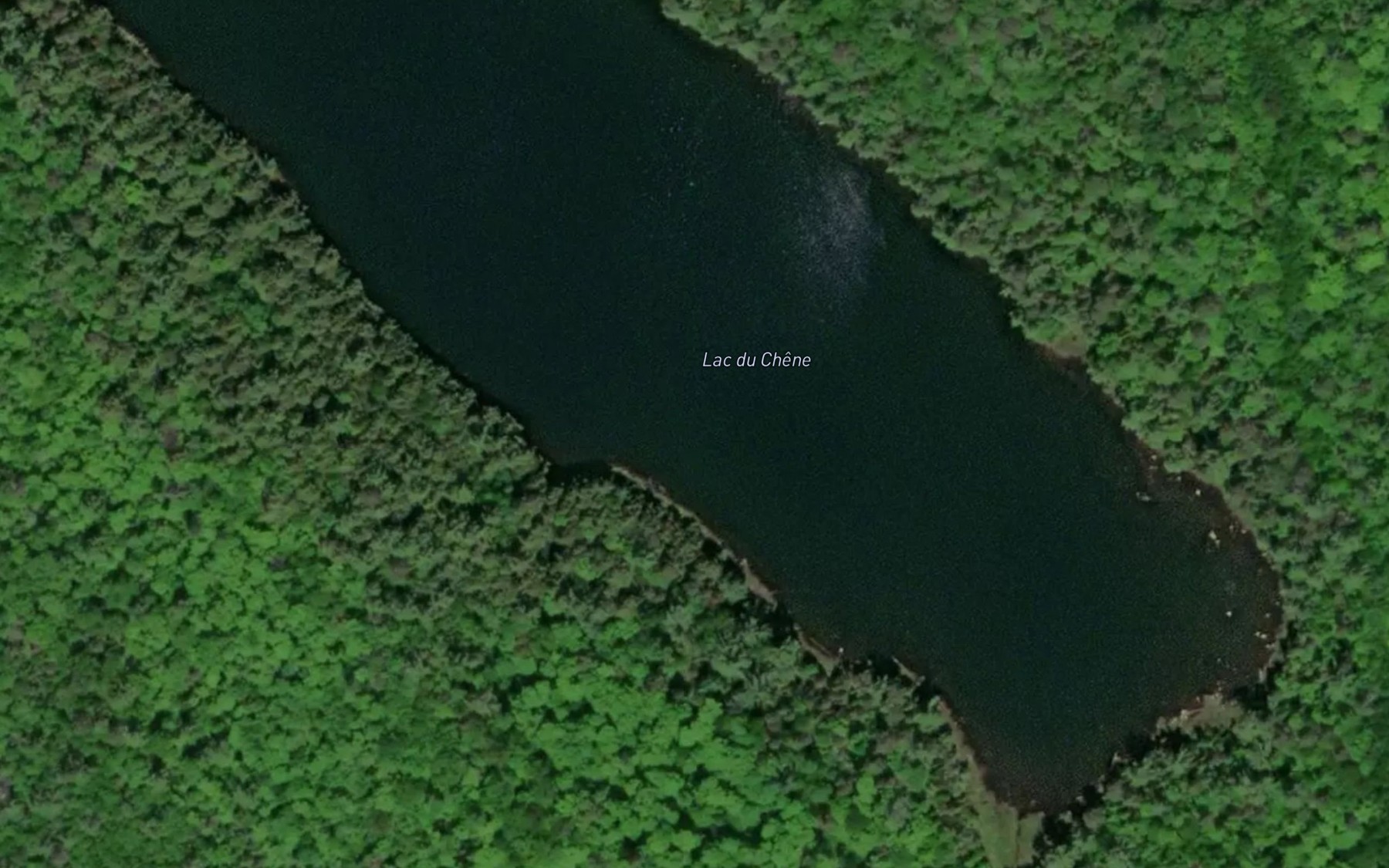Satellite map of the Lac du Chene