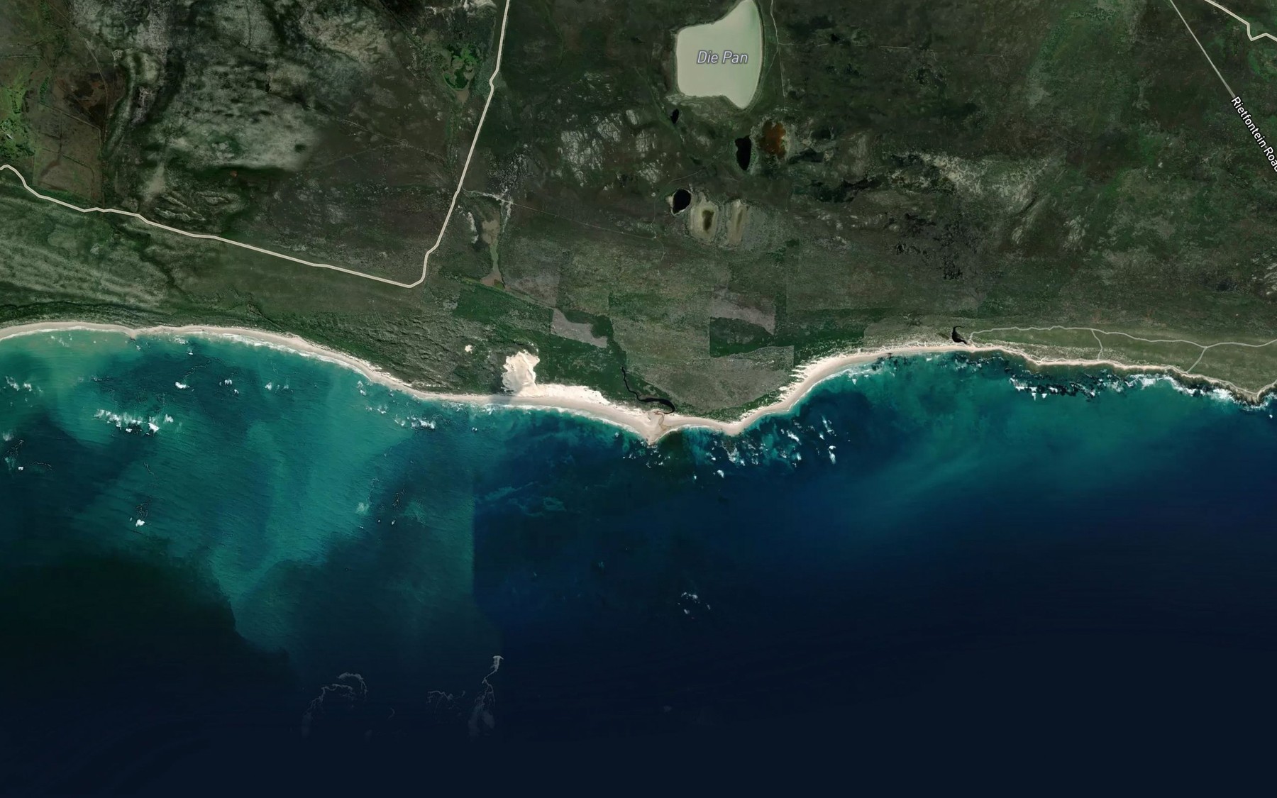 Satellite map of the Ratelrivier