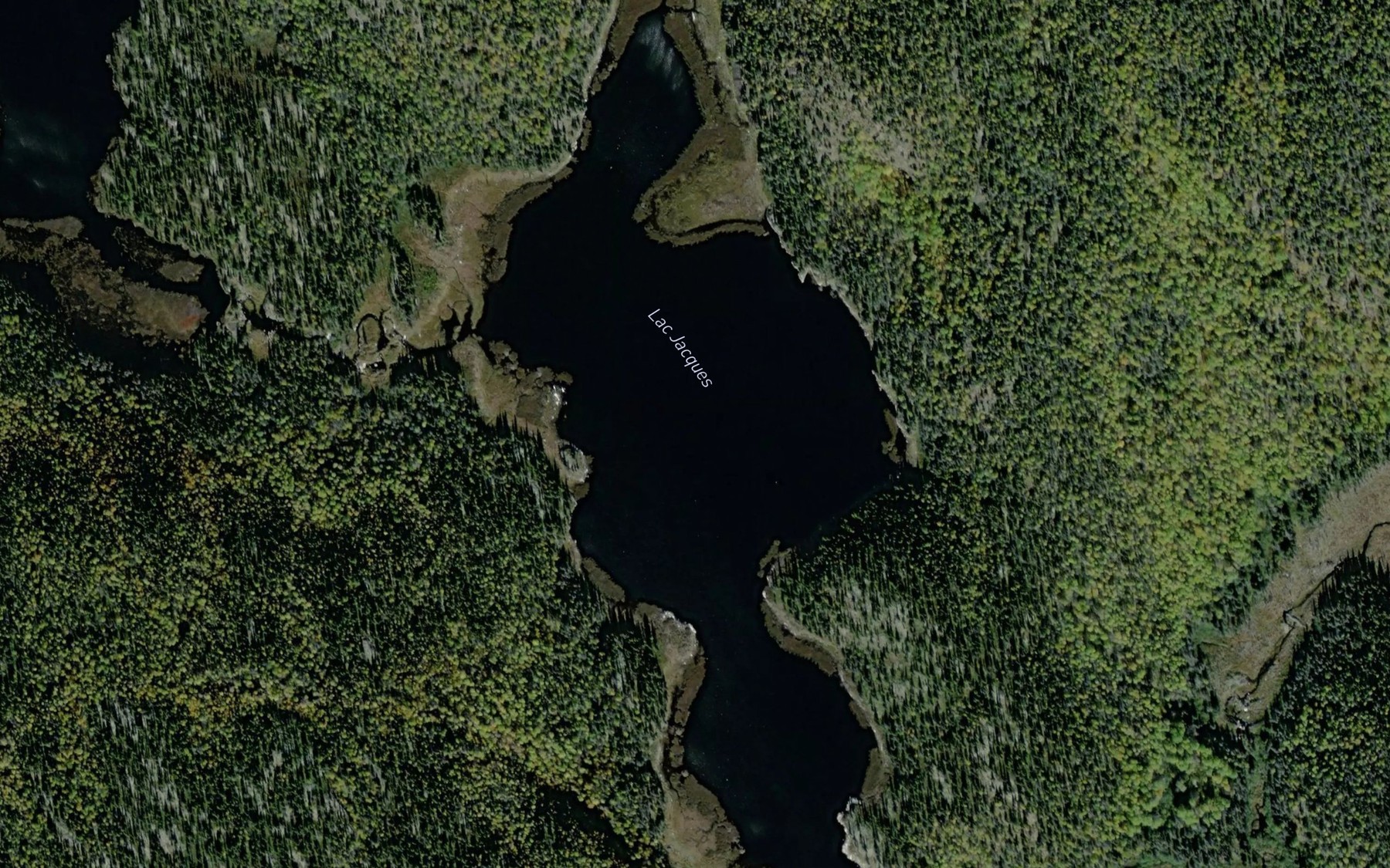 Satellite map of the Lac Jacques