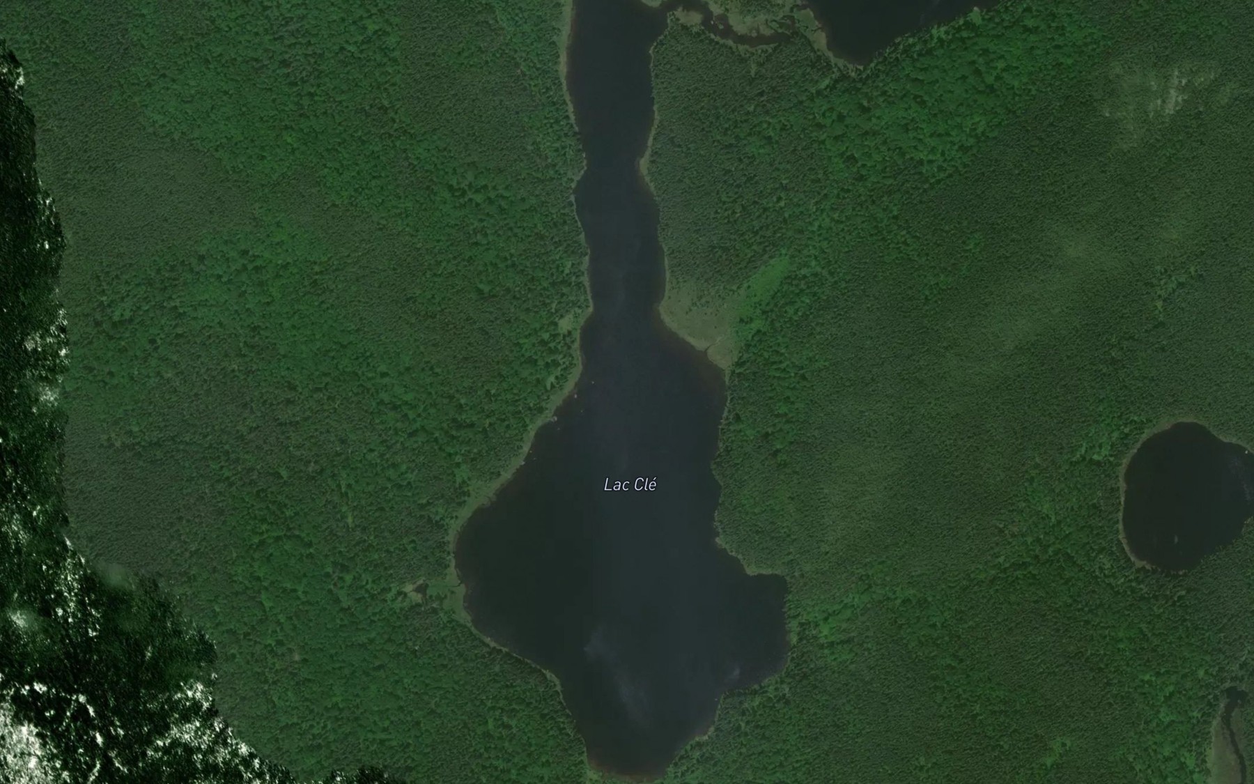 Satellite map of the Lac Cle