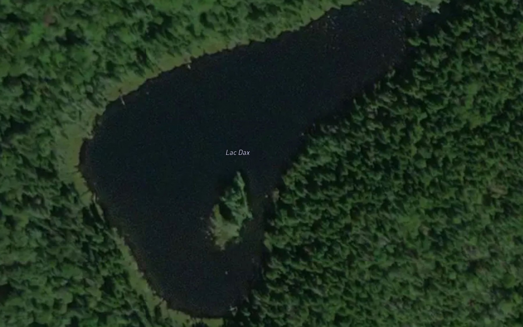 Satellite map of the Lac Dax