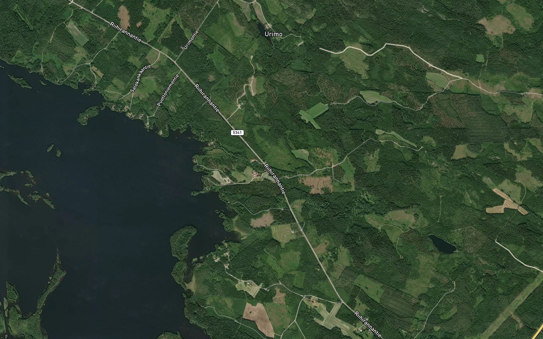 Satellite map of the Kiesimajoki