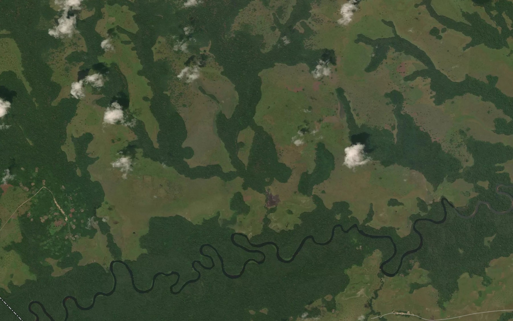 Satellite map of the Aboukandzou