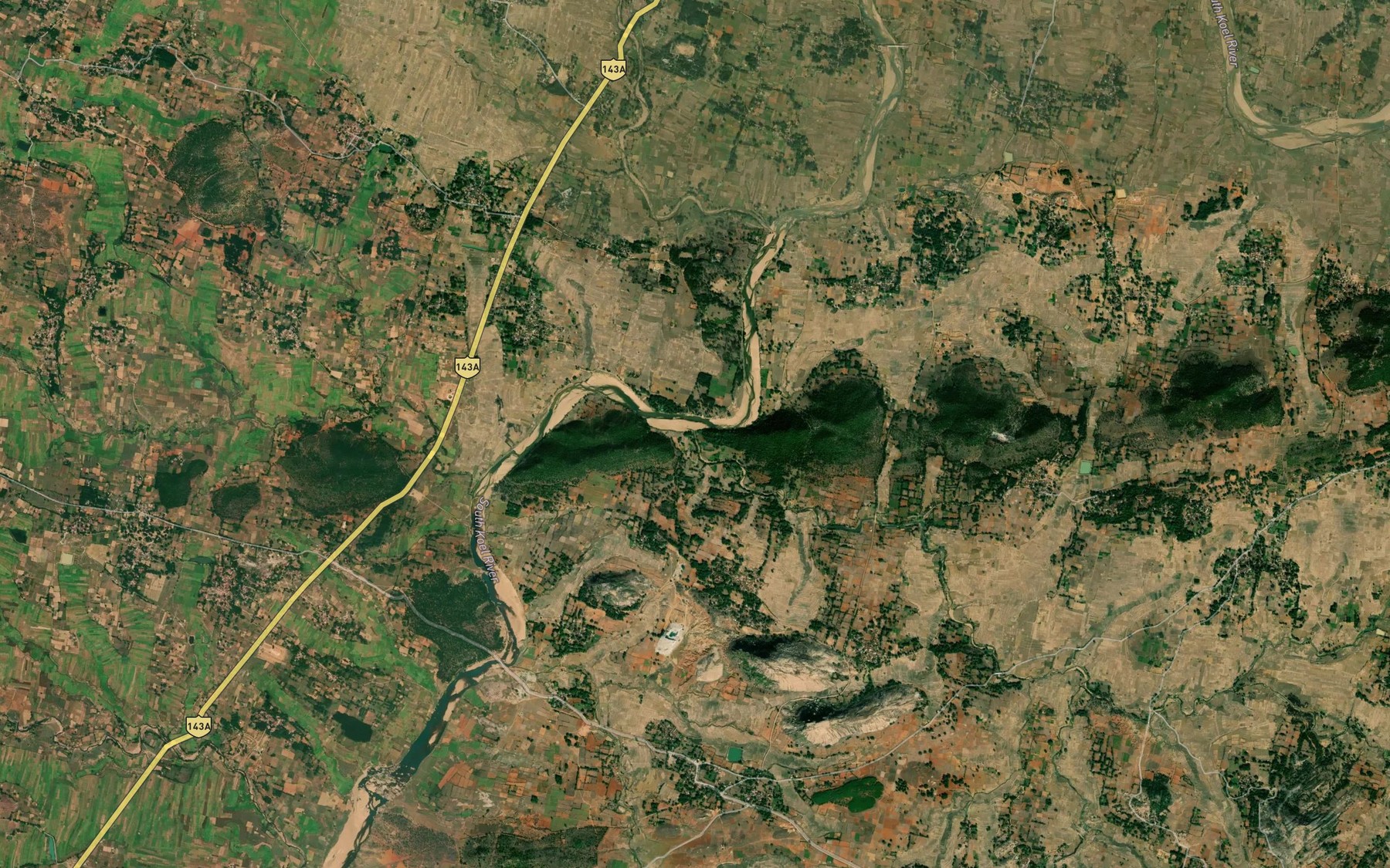 Satellite map of the Kujrahat Nadi