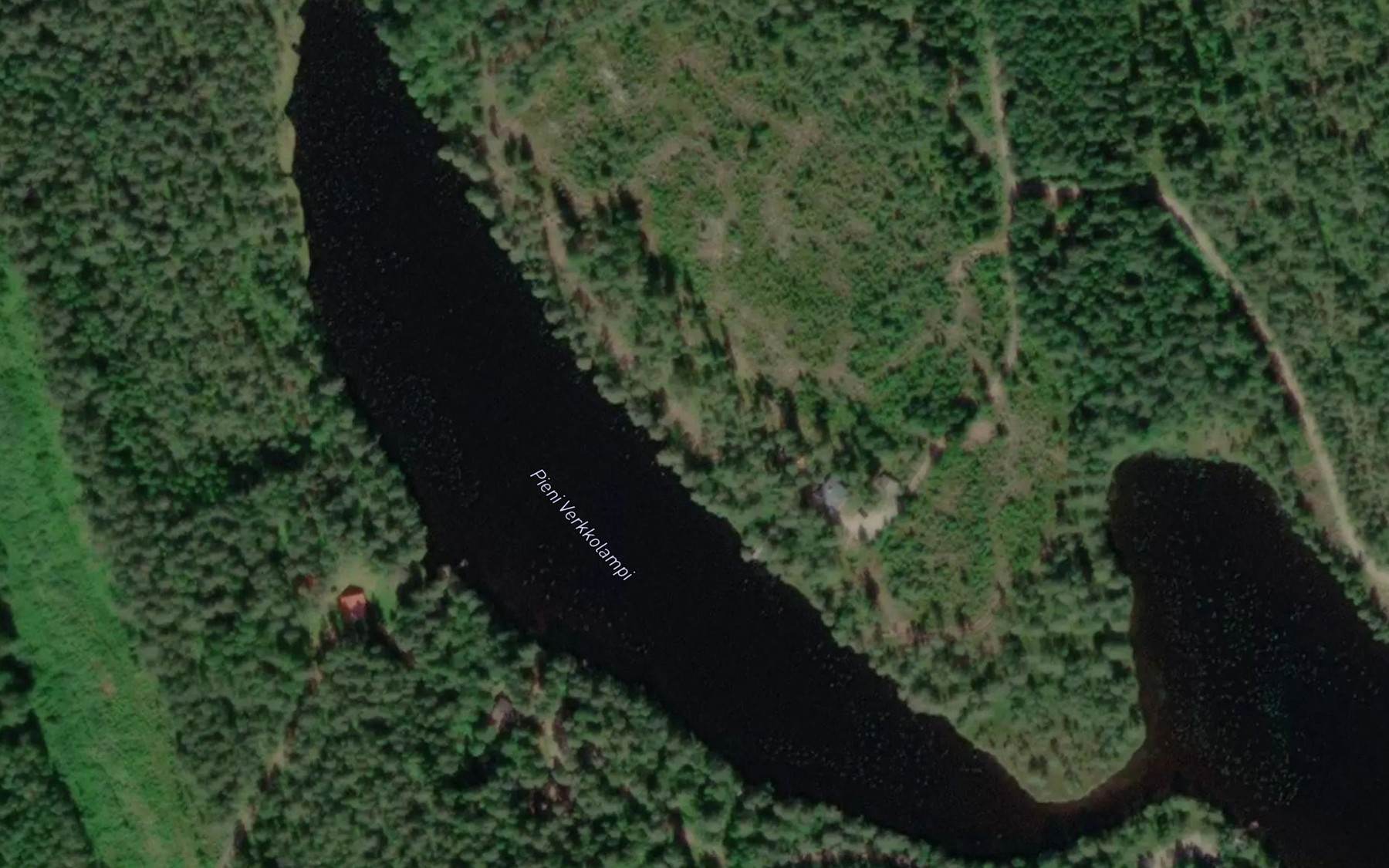 Satellite map of the Pieni Verkkolampi