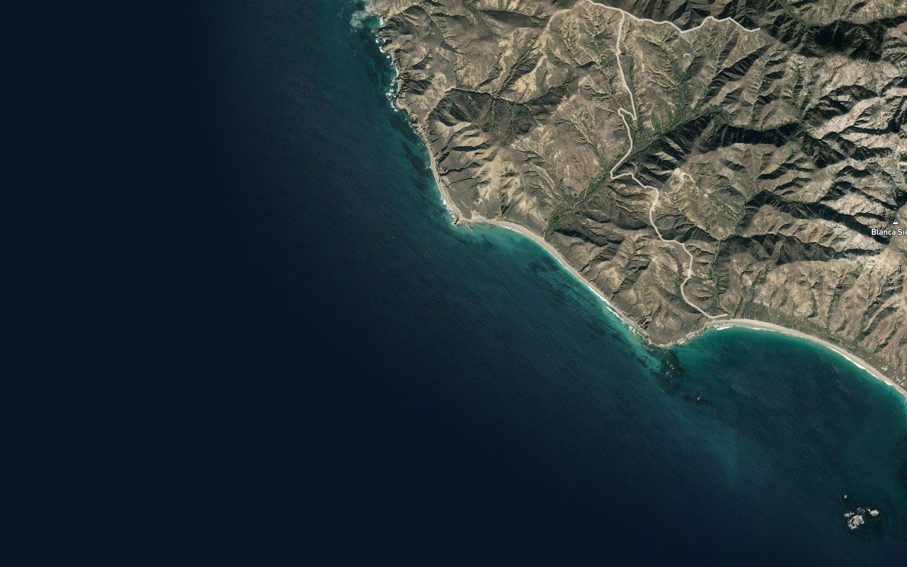Satellite map of the Posa Anchorage