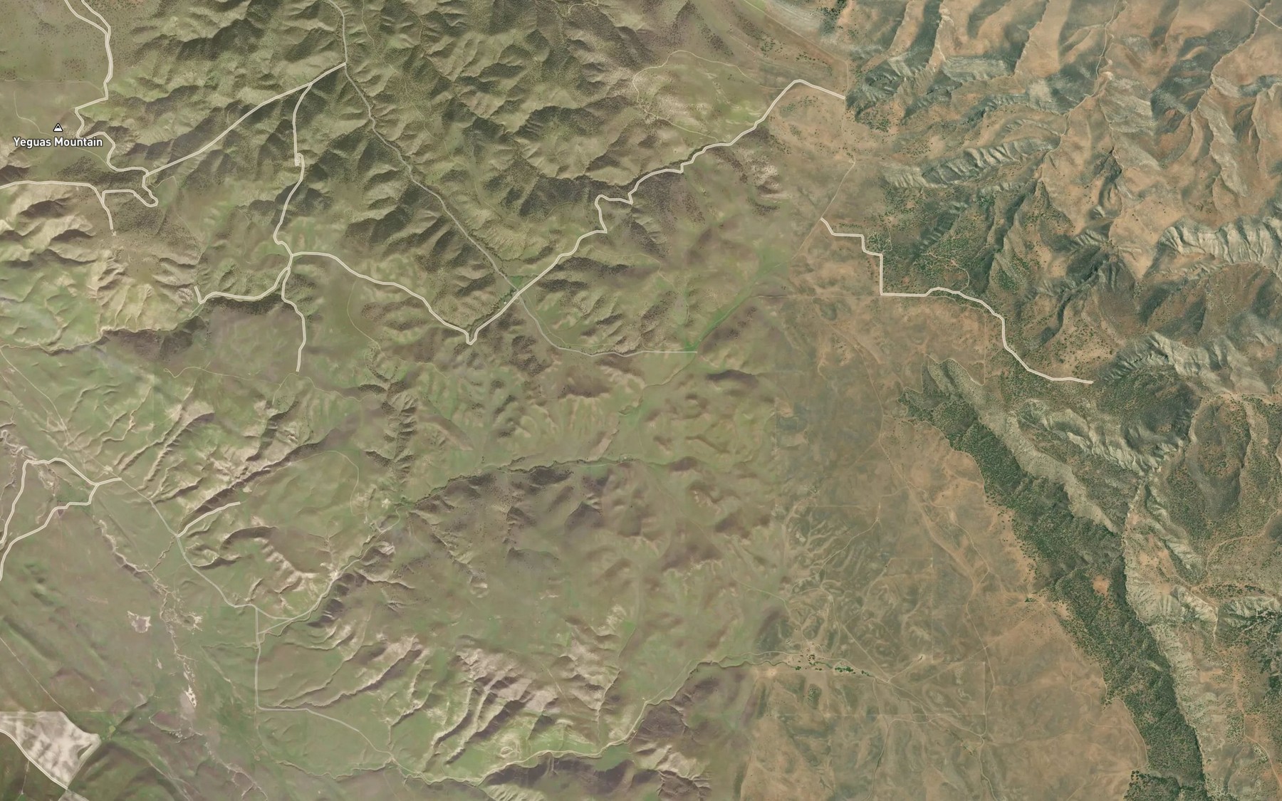 Satellite map of the Walnut Spring