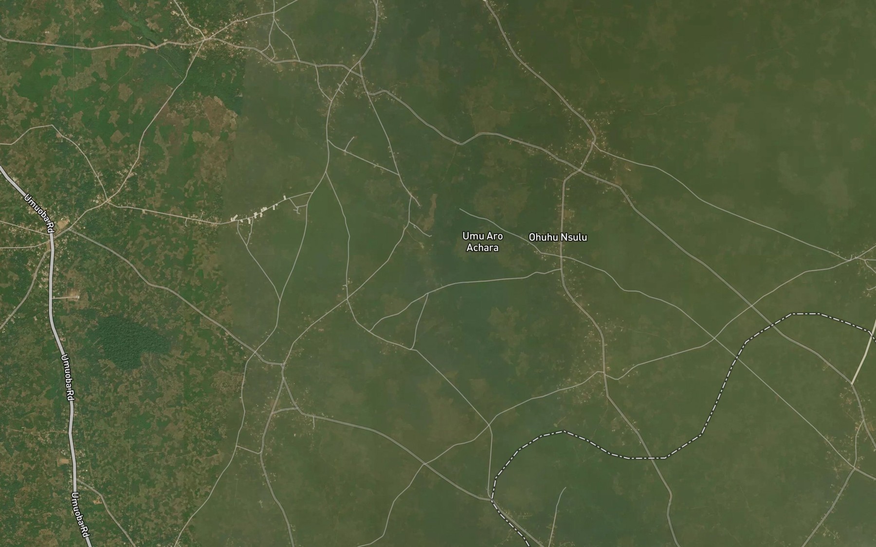 Satellite map of the River Anya