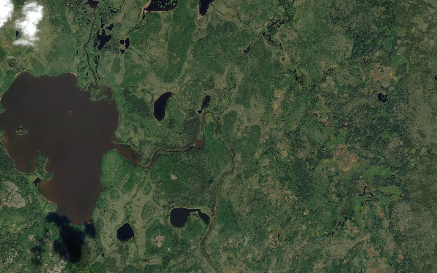 Satellite map of the Cook Rapids