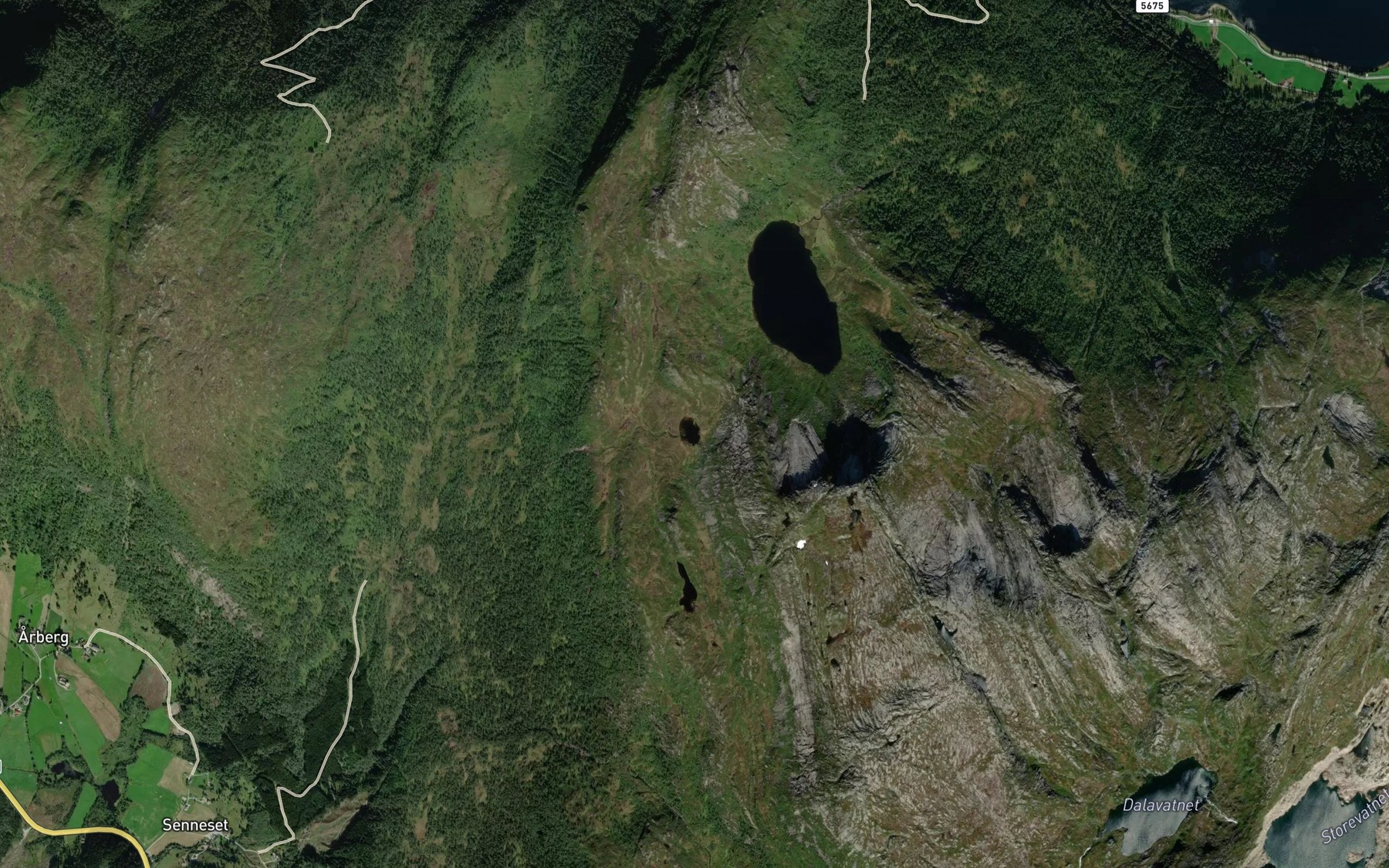 Satellite map of the Trolltjorna