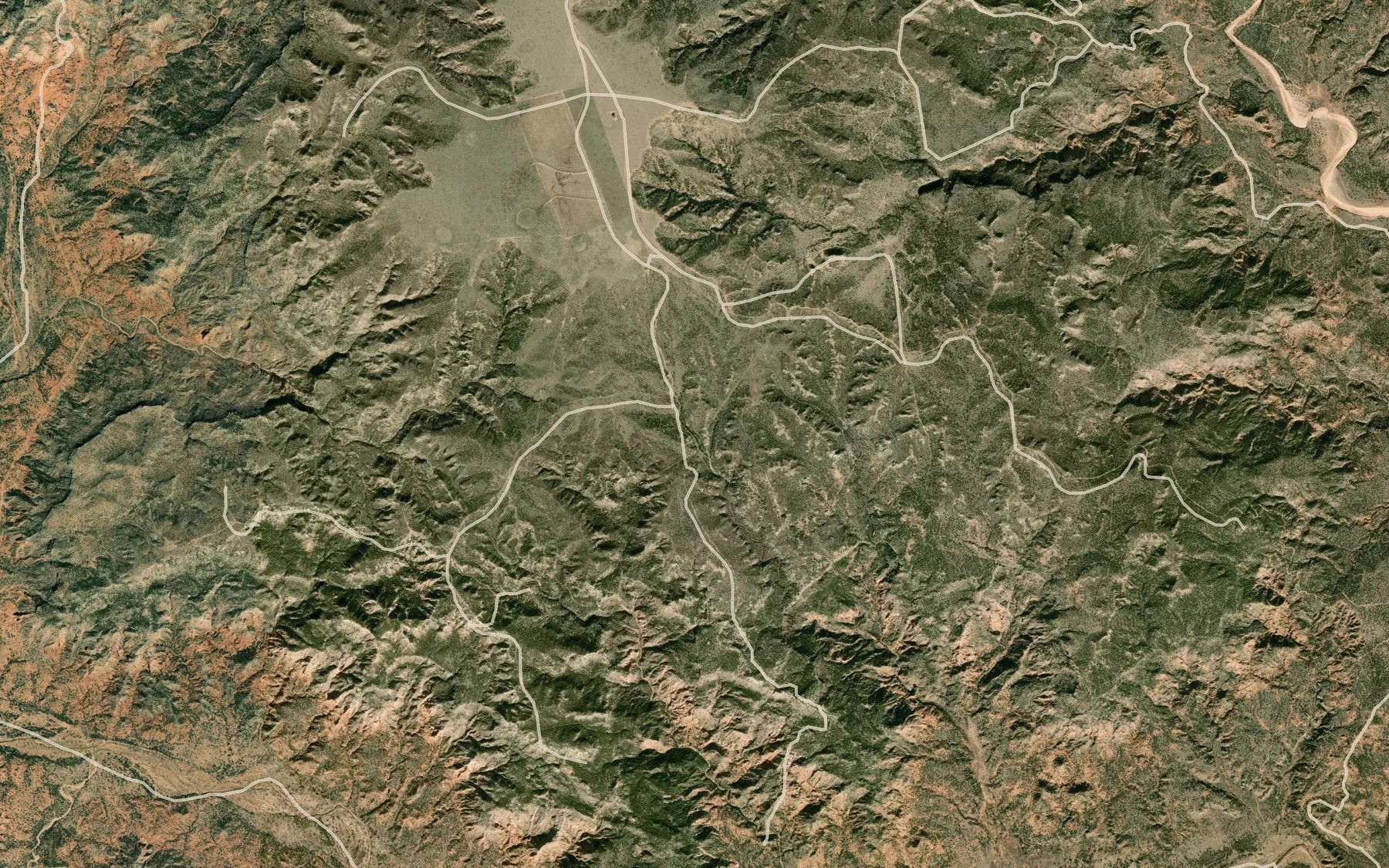 Satellite map of the Pony Spring
