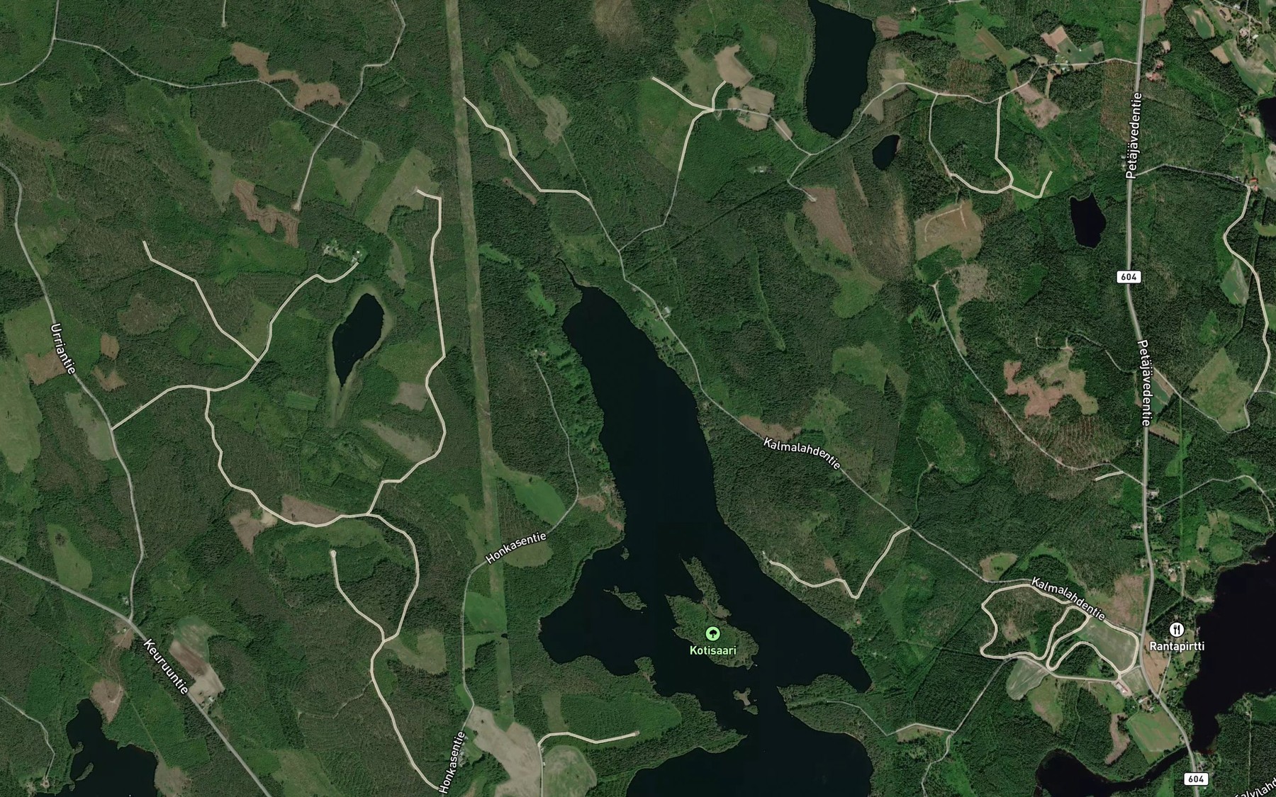 Satellite map of the Kalmalahti