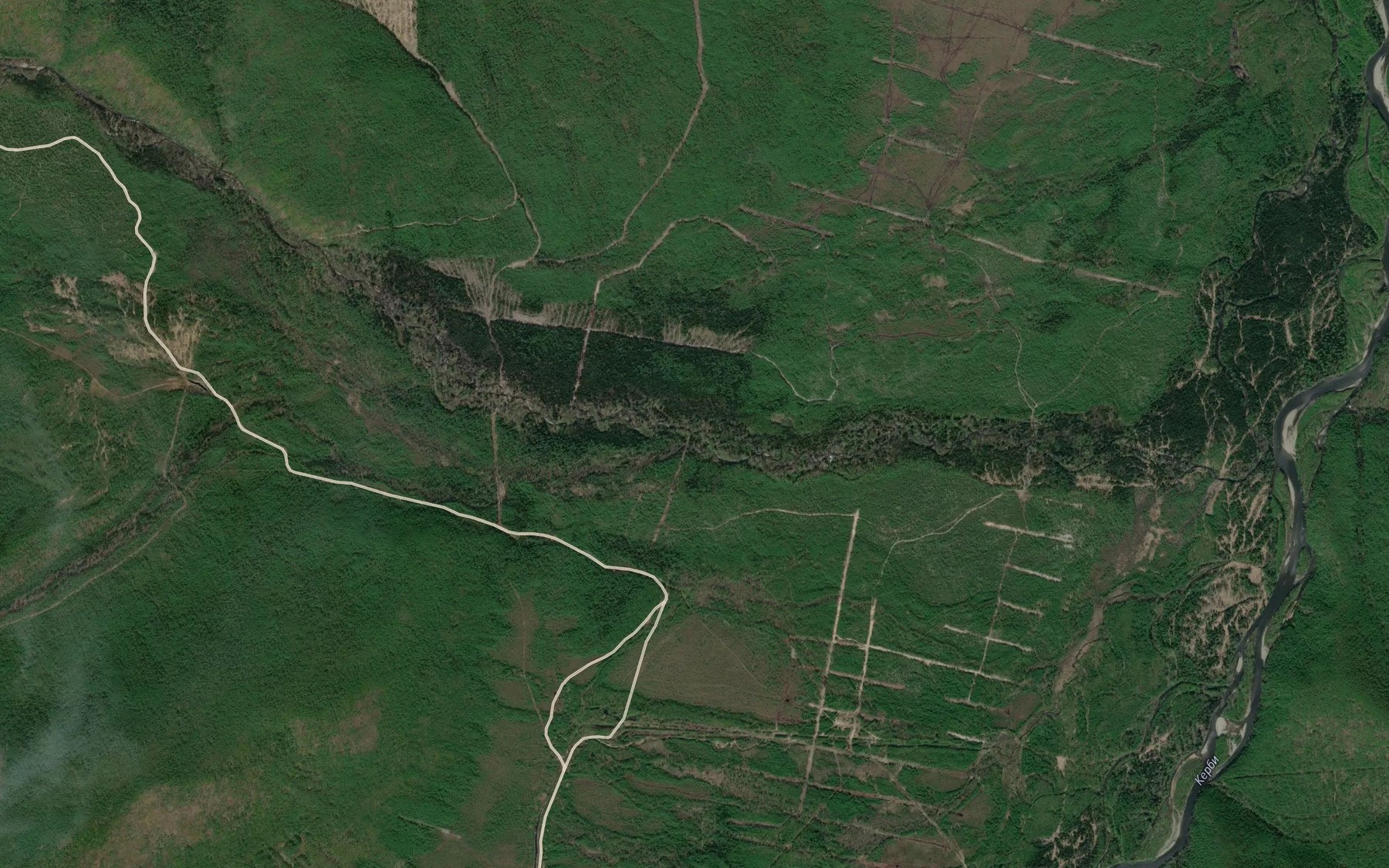 Satellite map of the Bludnyy