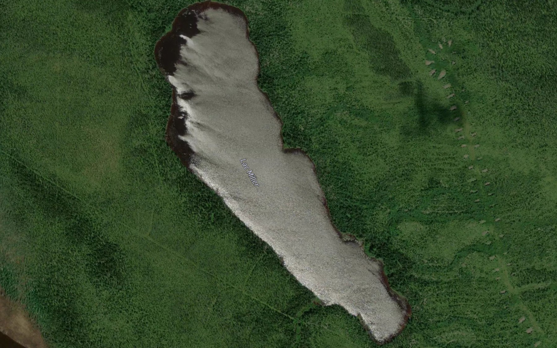 Satellite map of the Lac Miller