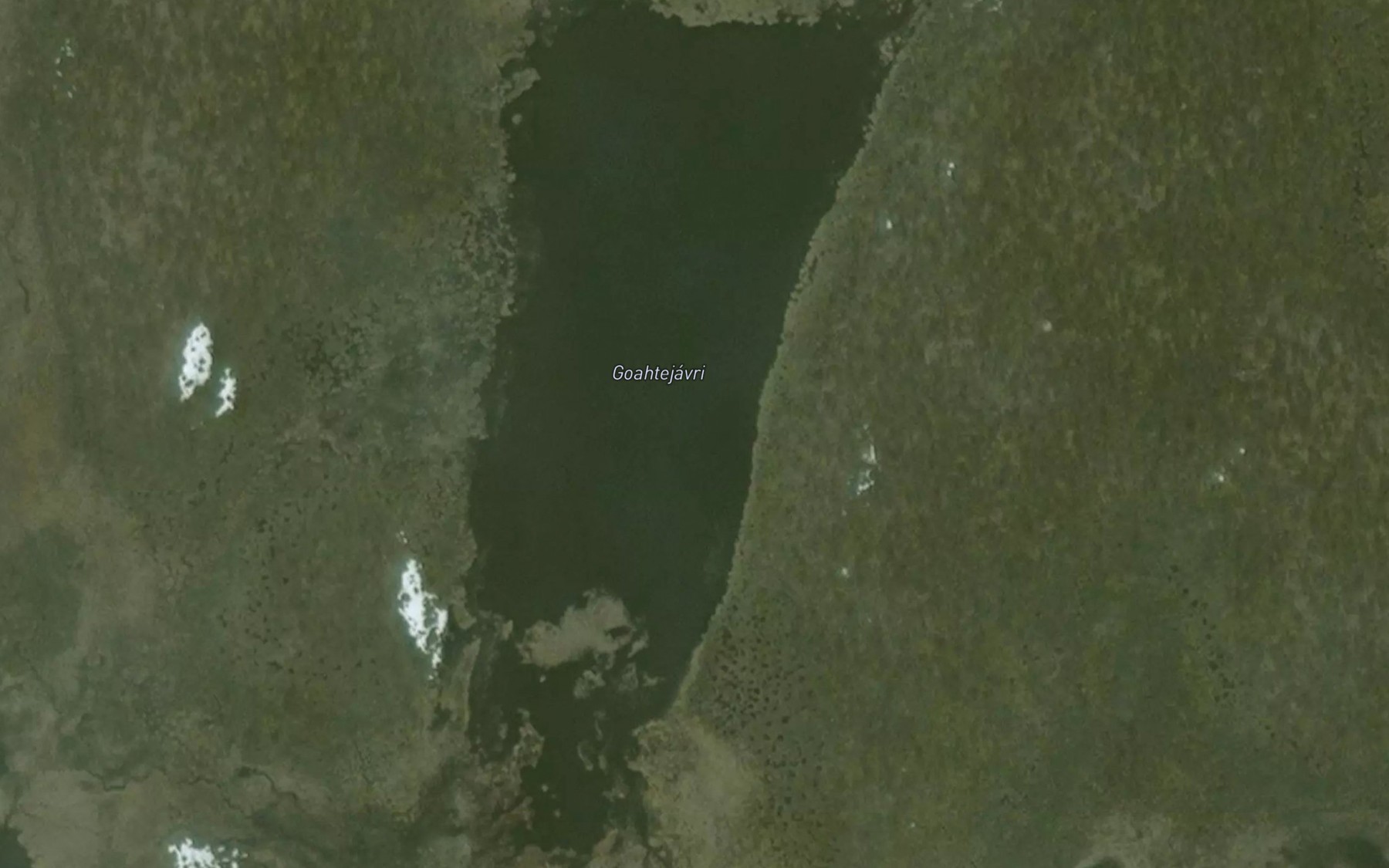 Satellite map of the Goattejavri