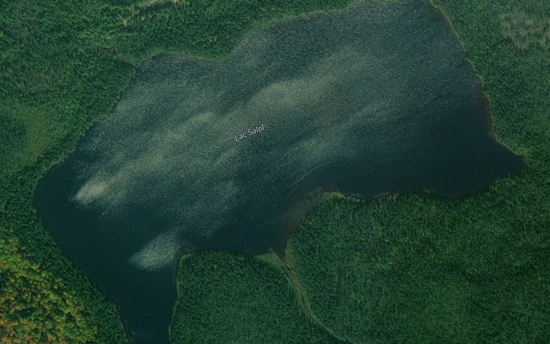 Satellite map of the Lac Salol