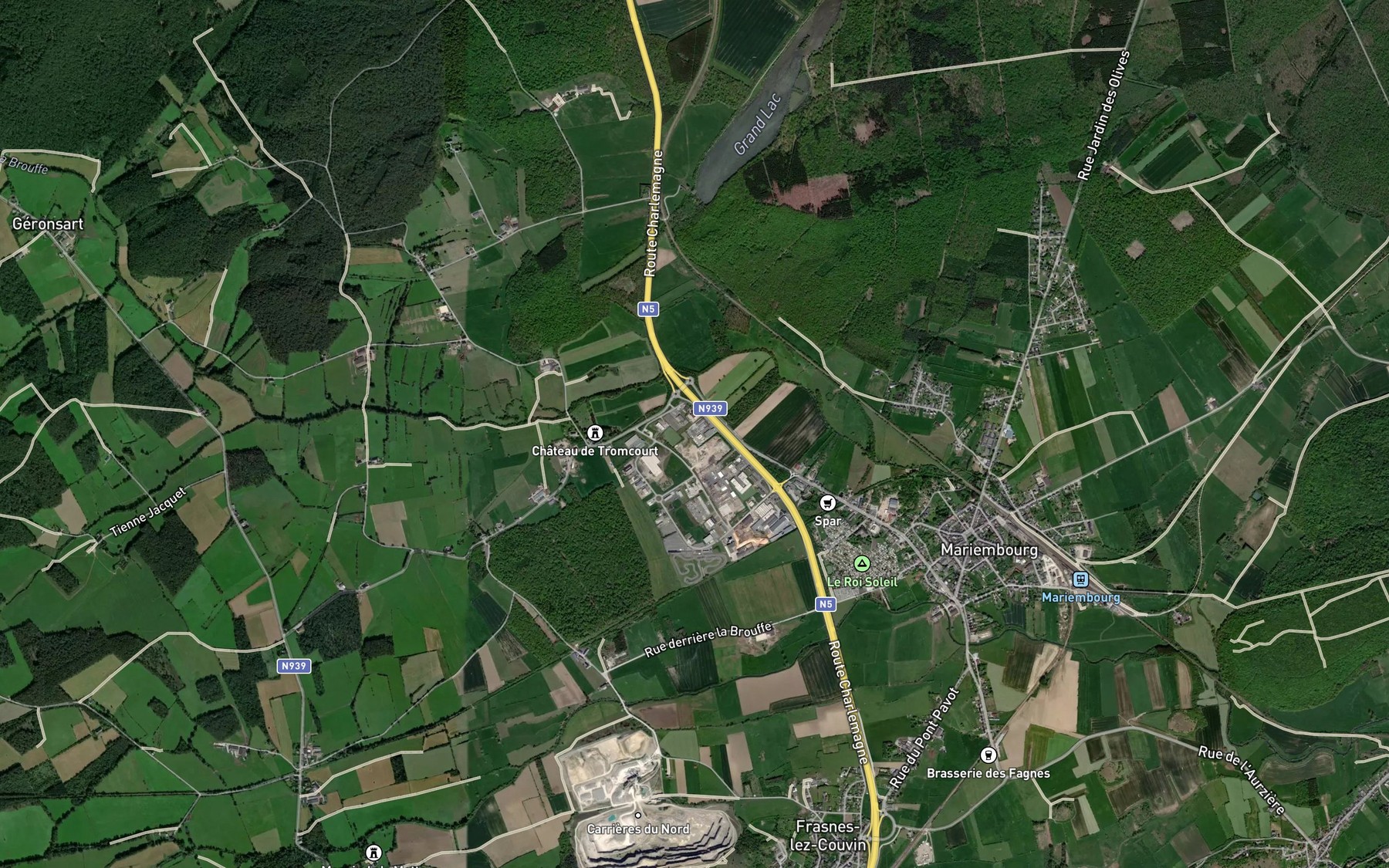 Satellite map of the Fourneau