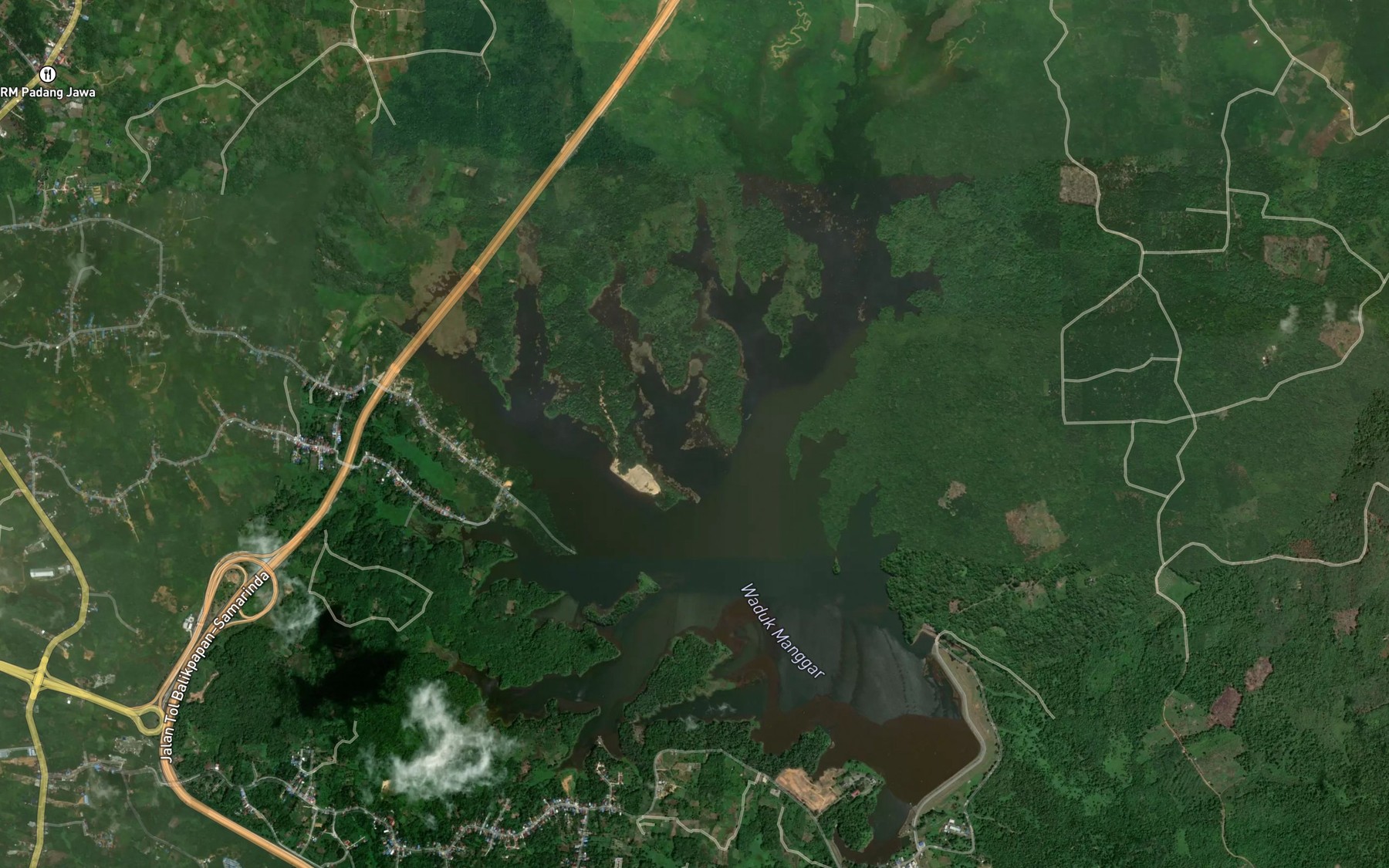 Satellite map of the Waduk Manggar