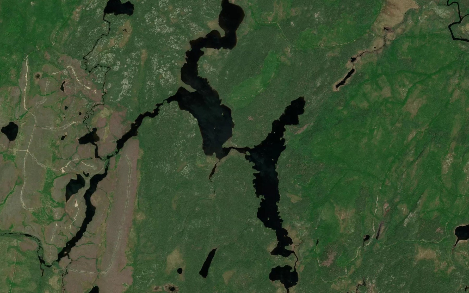 Satellite map of the Lac de la Fougeraie