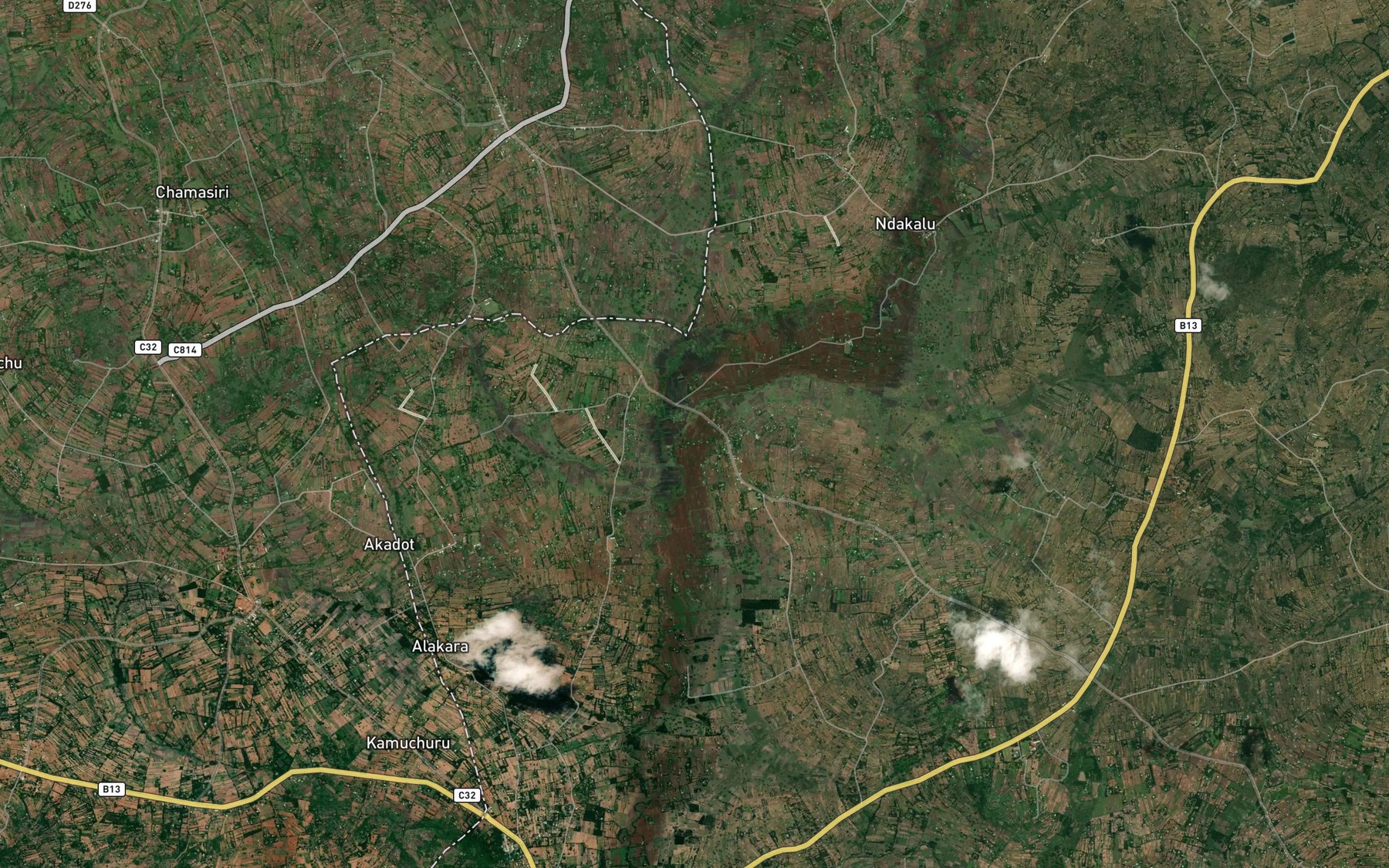 Satellite map of the Kamunyongale