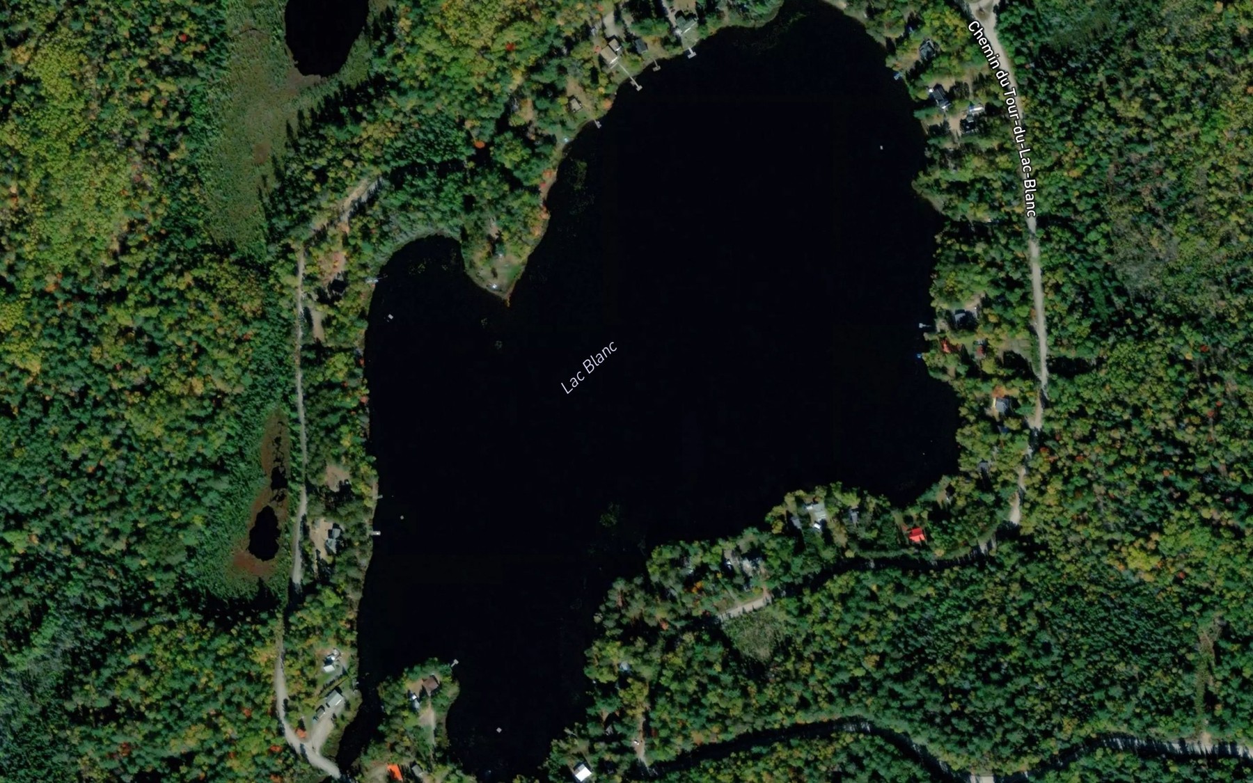 Satellite map of the Lac Blanc