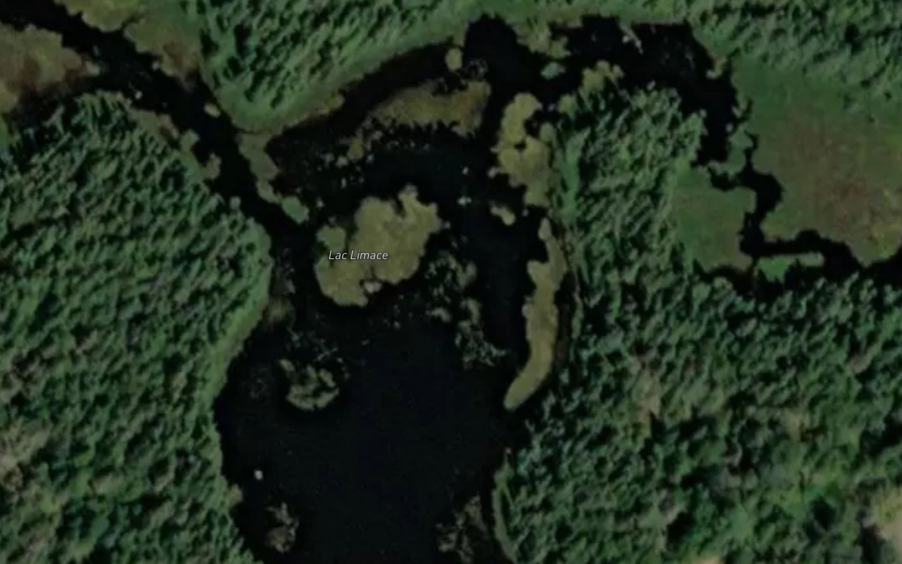 Satellite map of the Lac Limace