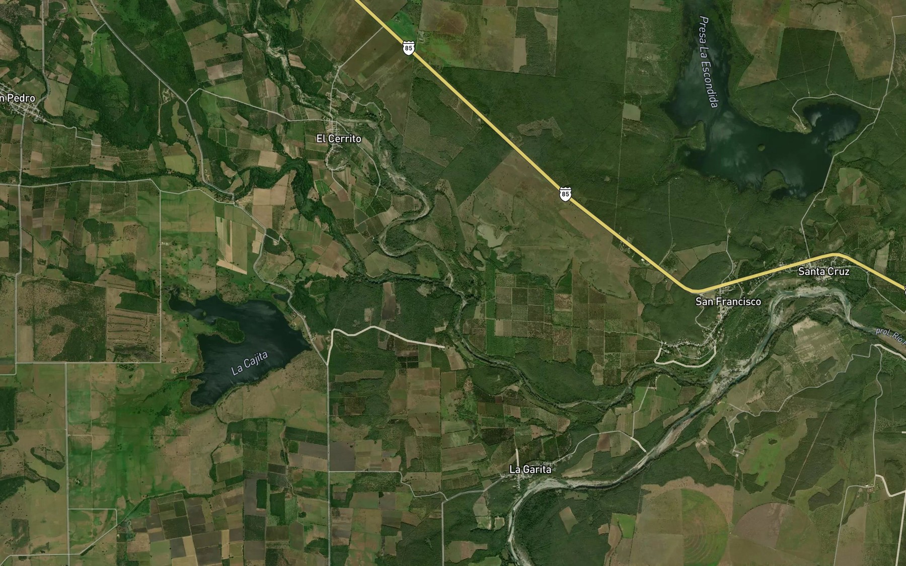 Satellite map of the San Juan